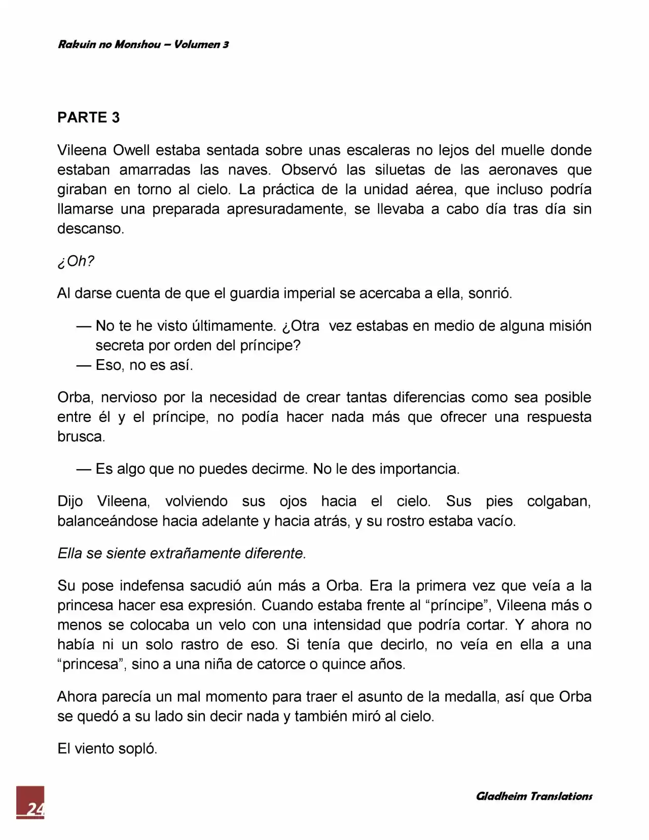 Rakuin No Monshou (Novela) - Capítulo 20 - Página 24 - LectorTMOo