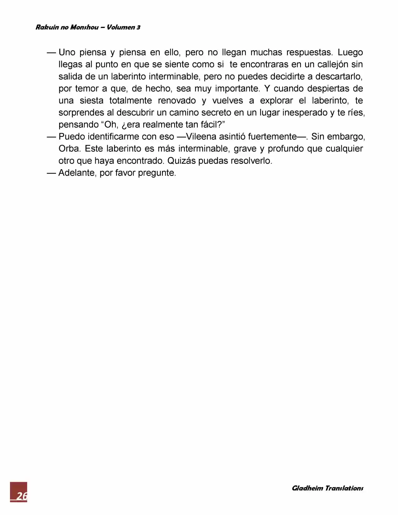 Rakuin No Monshou (Novela) - Capítulo 20 - Página 26 - LectorTMOo