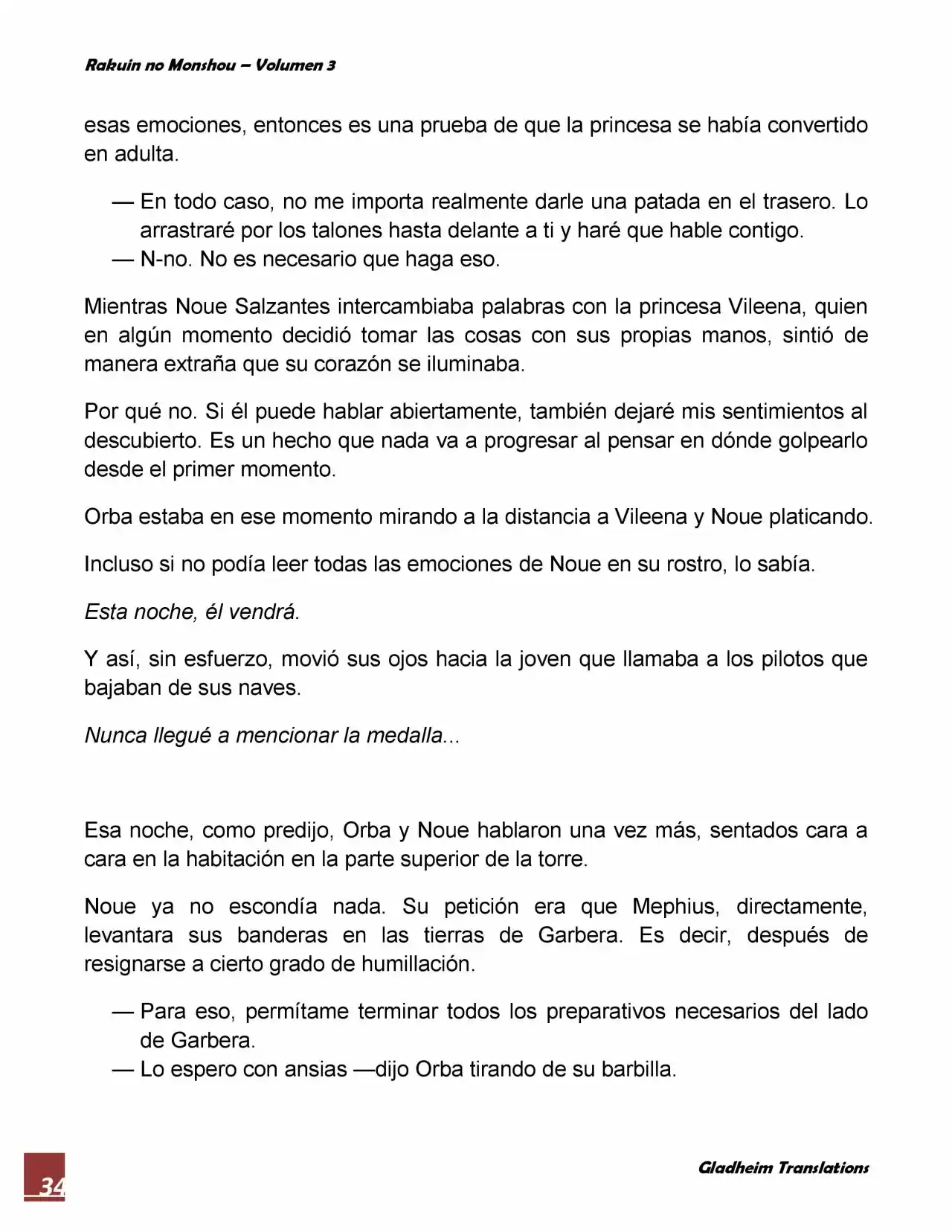 Rakuin No Monshou (Novela) - Capítulo 20 - Página 34 - LectorTMOo