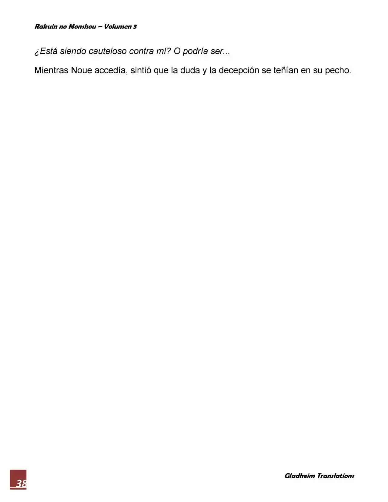 Rakuin No Monshou (Novela) - Capítulo 20 - Página 38 - LectorTMOo