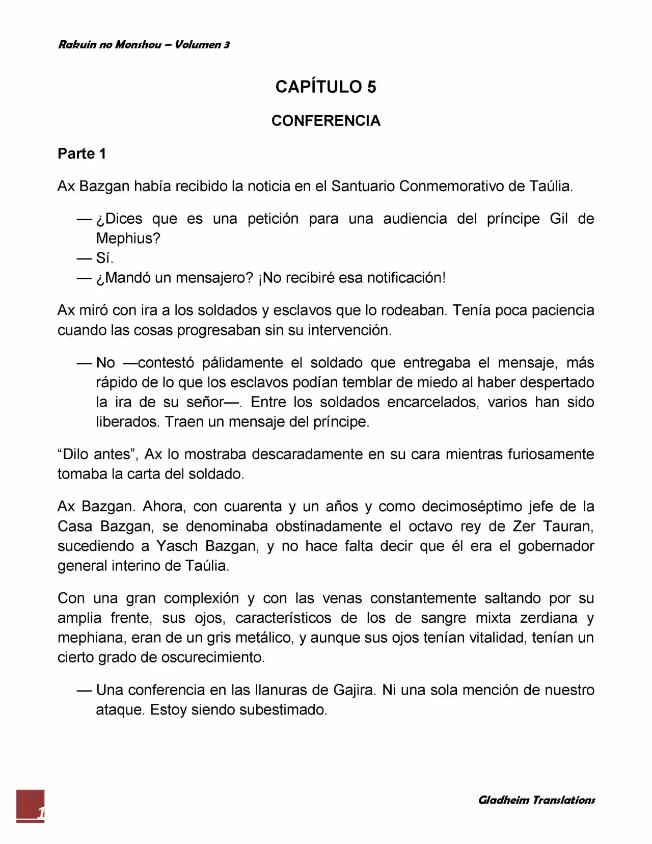 Rakuin No Monshou (Novela) - Capítulo 21 - Página 1 - LectorTMOo