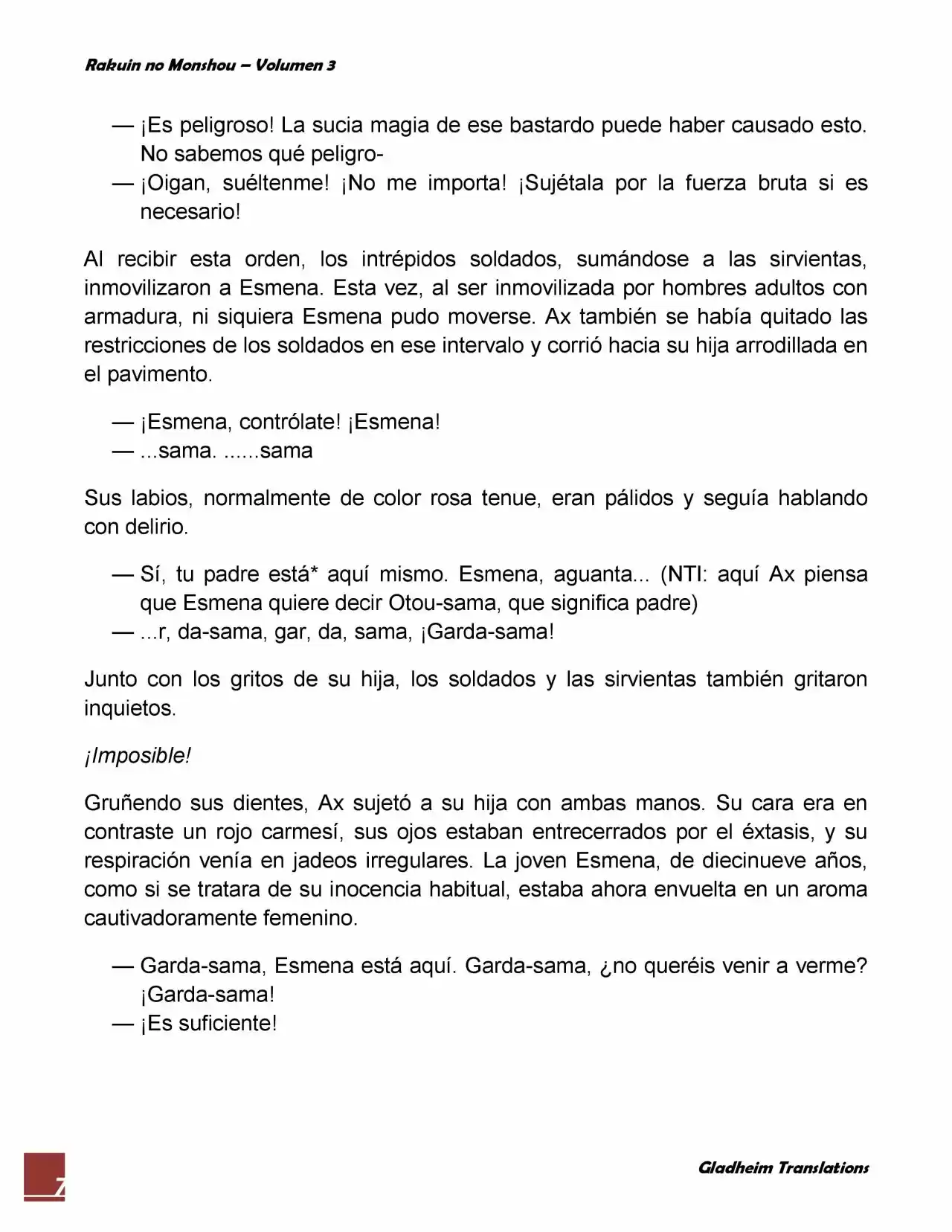 Rakuin No Monshou (Novela) - Capítulo 21 - Página 7 - LectorTMOo