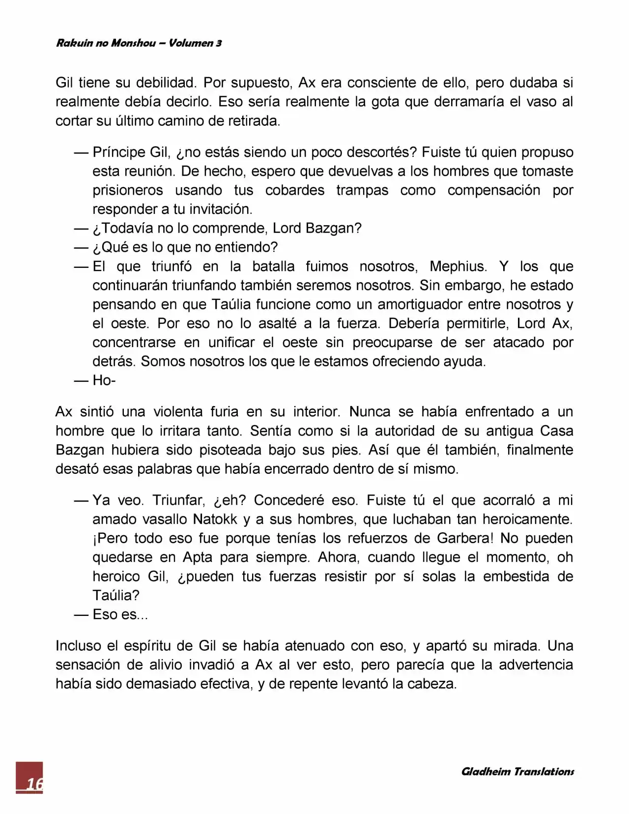 Rakuin No Monshou (Novela) - Capítulo 21 - Página 16 - LectorTMOo