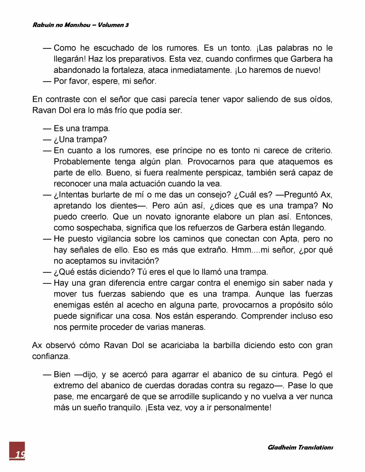 Rakuin No Monshou (Novela) - Capítulo 21 - Página 19 - LectorTMOo
