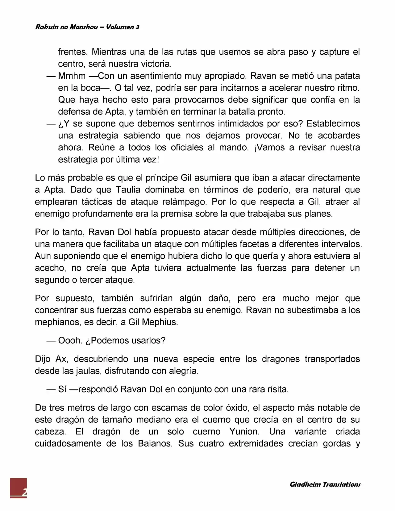 Rakuin No Monshou (Novela) - Capítulo 22 - Página 2 - LectorTMOo
