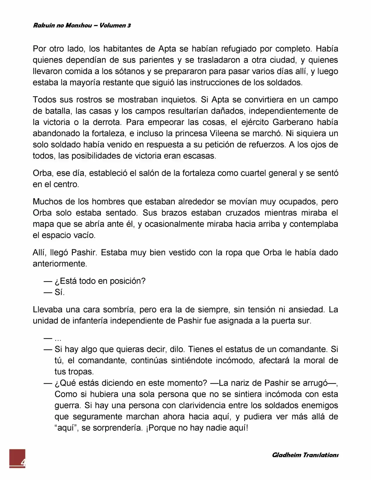 Rakuin No Monshou (Novela) - Capítulo 22 - Página 4 - LectorTMOo