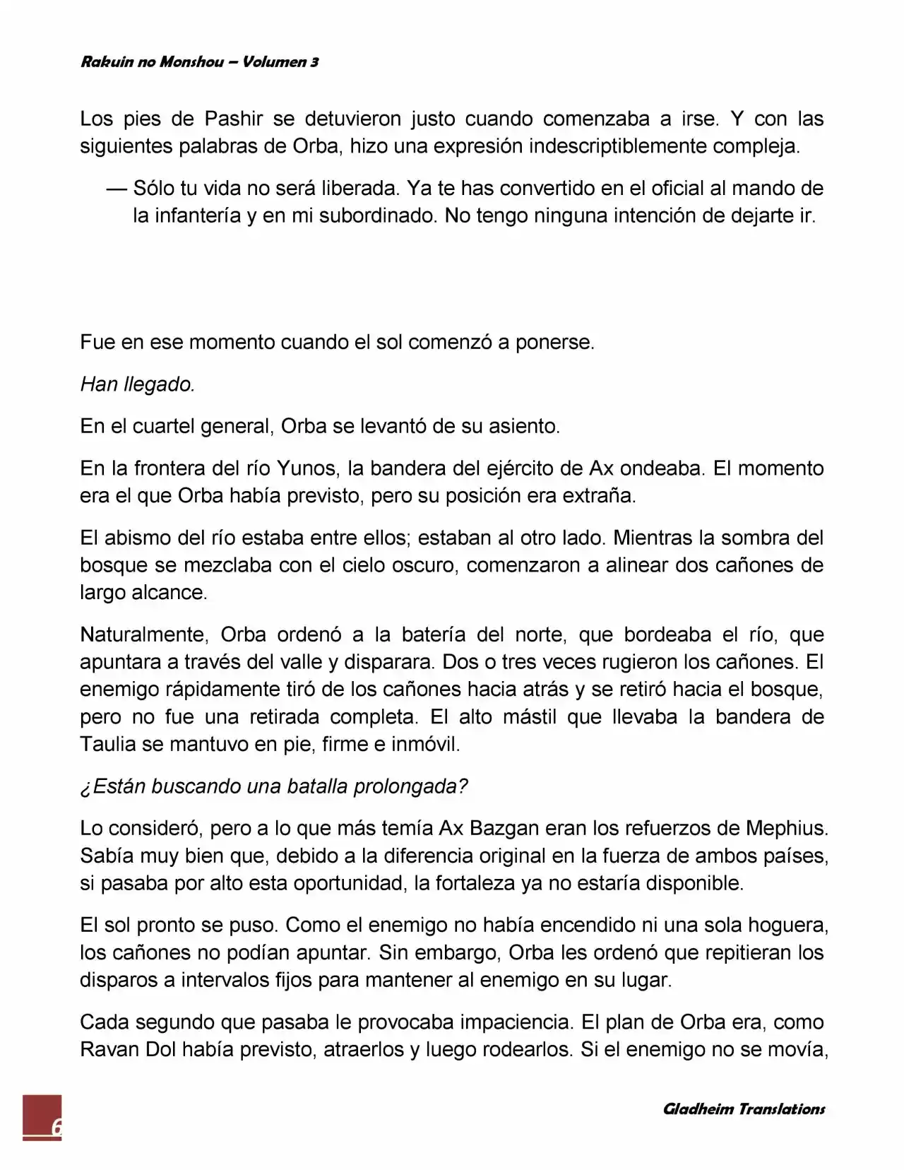 Rakuin No Monshou (Novela) - Capítulo 22 - Página 6 - LectorTMOo