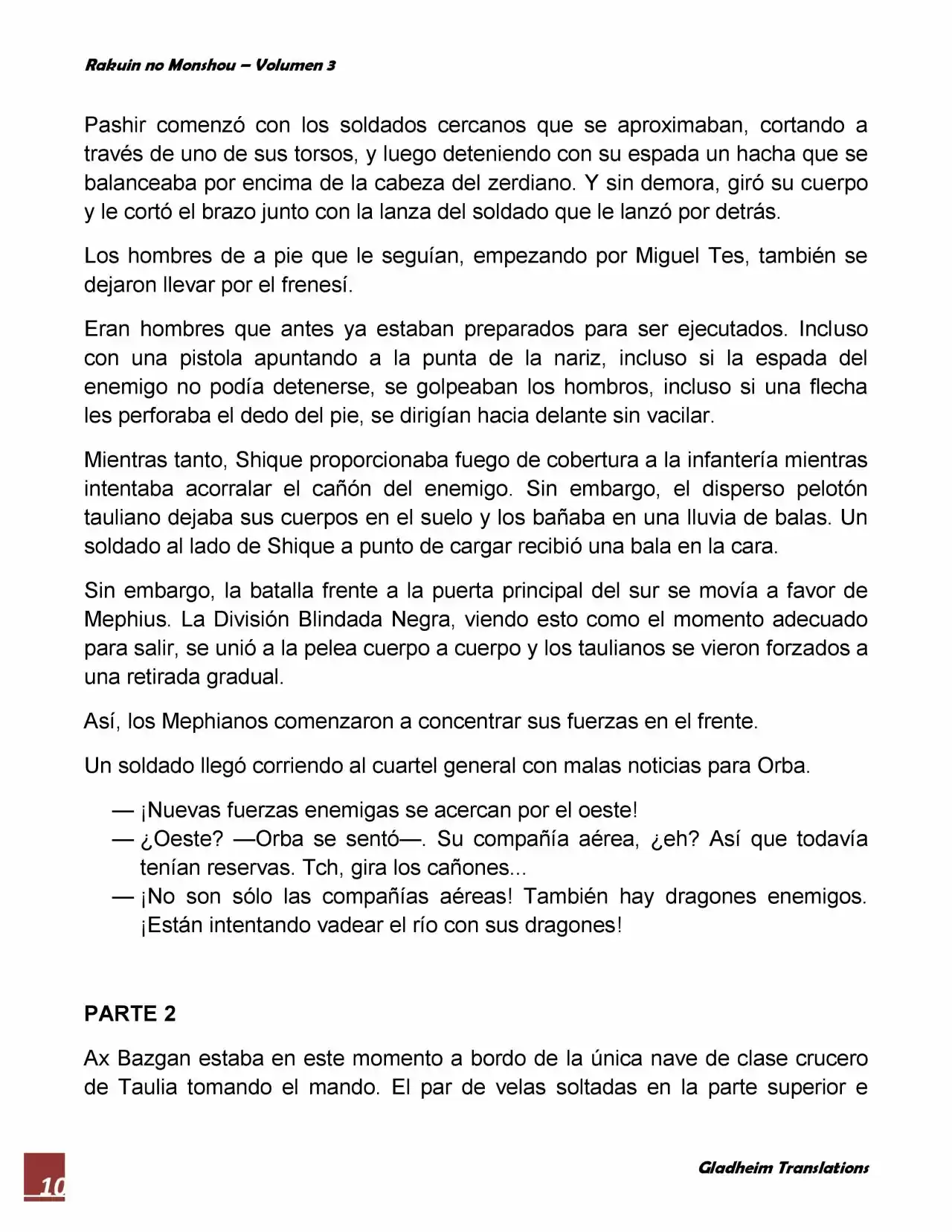 Rakuin No Monshou (Novela) - Capítulo 22 - Página 10 - LectorTMOo