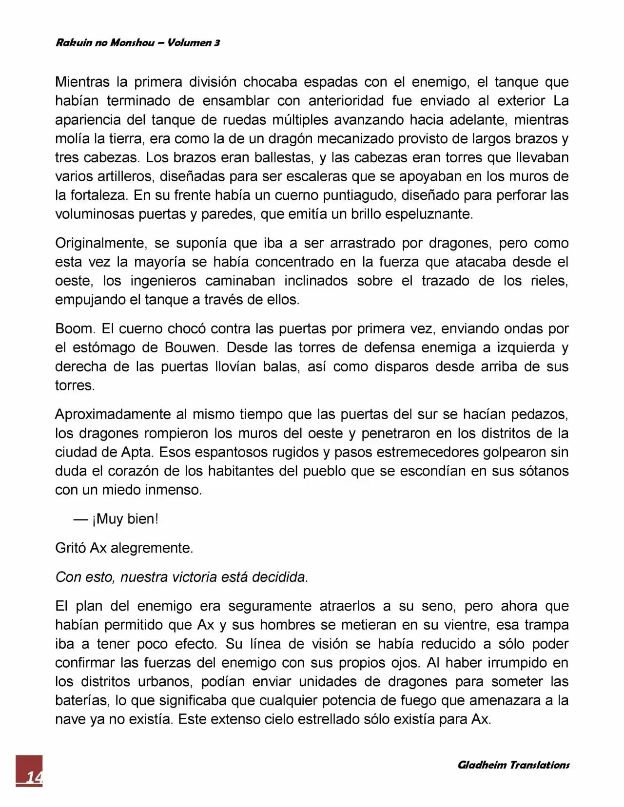 Rakuin No Monshou (Novela) - Capítulo 22 - Página 14 - LectorTMOo
