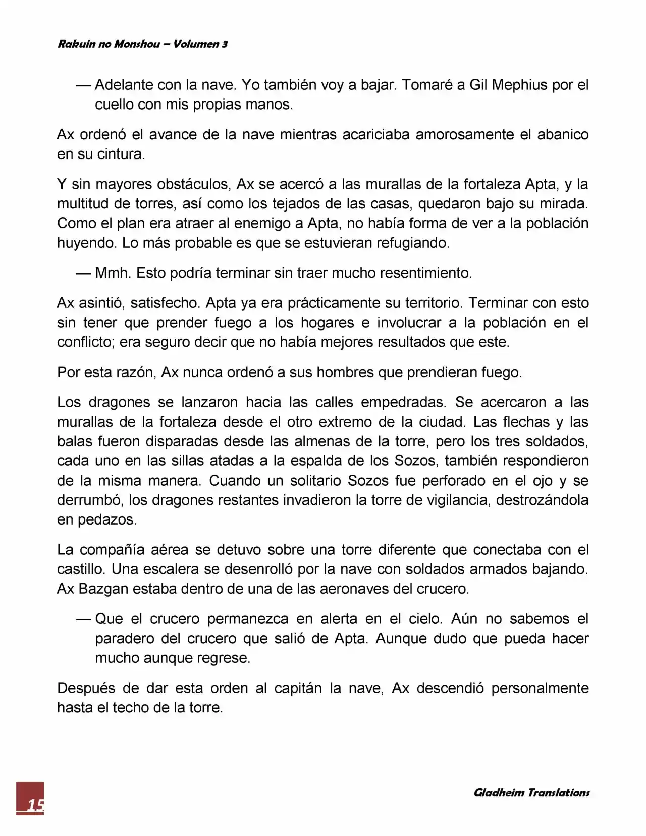 Rakuin No Monshou (Novela) - Capítulo 22 - Página 15 - LectorTMOo