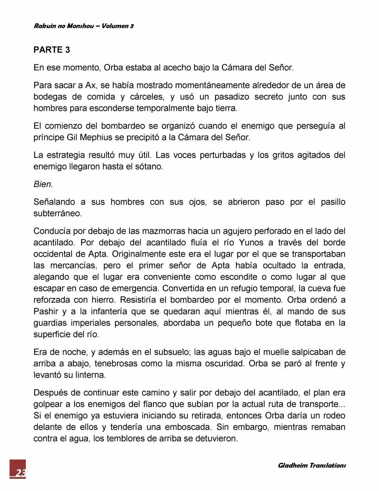 Rakuin No Monshou (Novela) - Capítulo 22 - Página 23 - LectorTMOo
