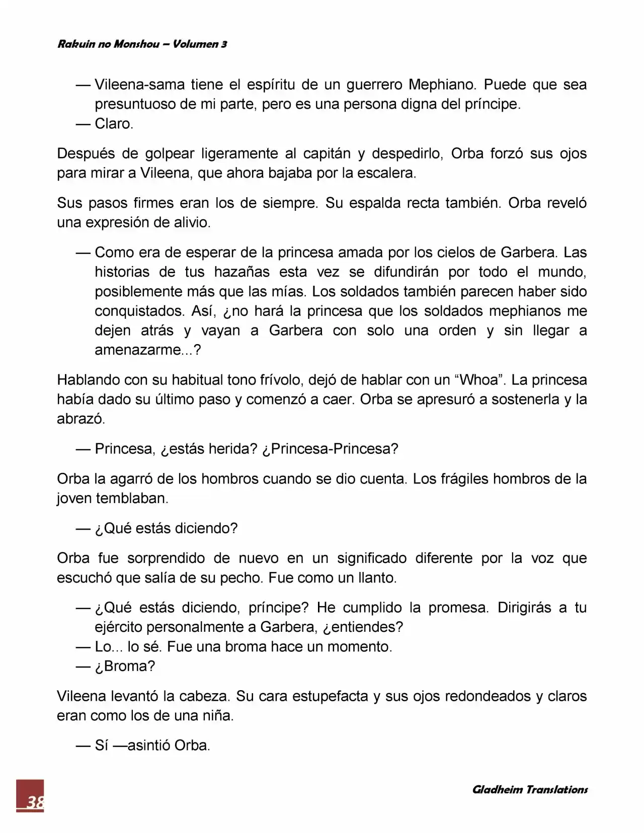 Rakuin No Monshou (Novela) - Capítulo 22 - Página 38 - LectorTMOo
