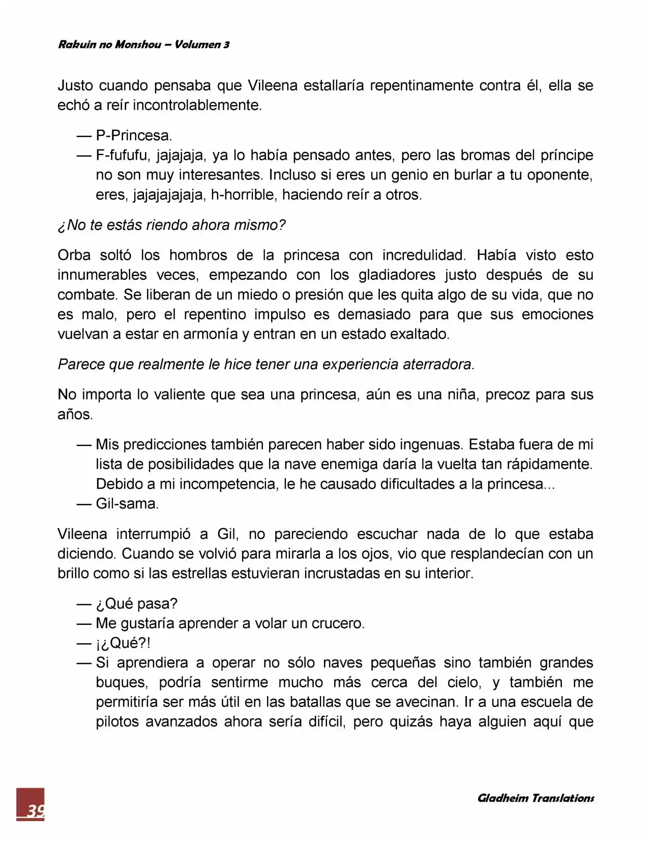 Rakuin No Monshou (Novela) - Capítulo 22 - Página 39 - LectorTMOo