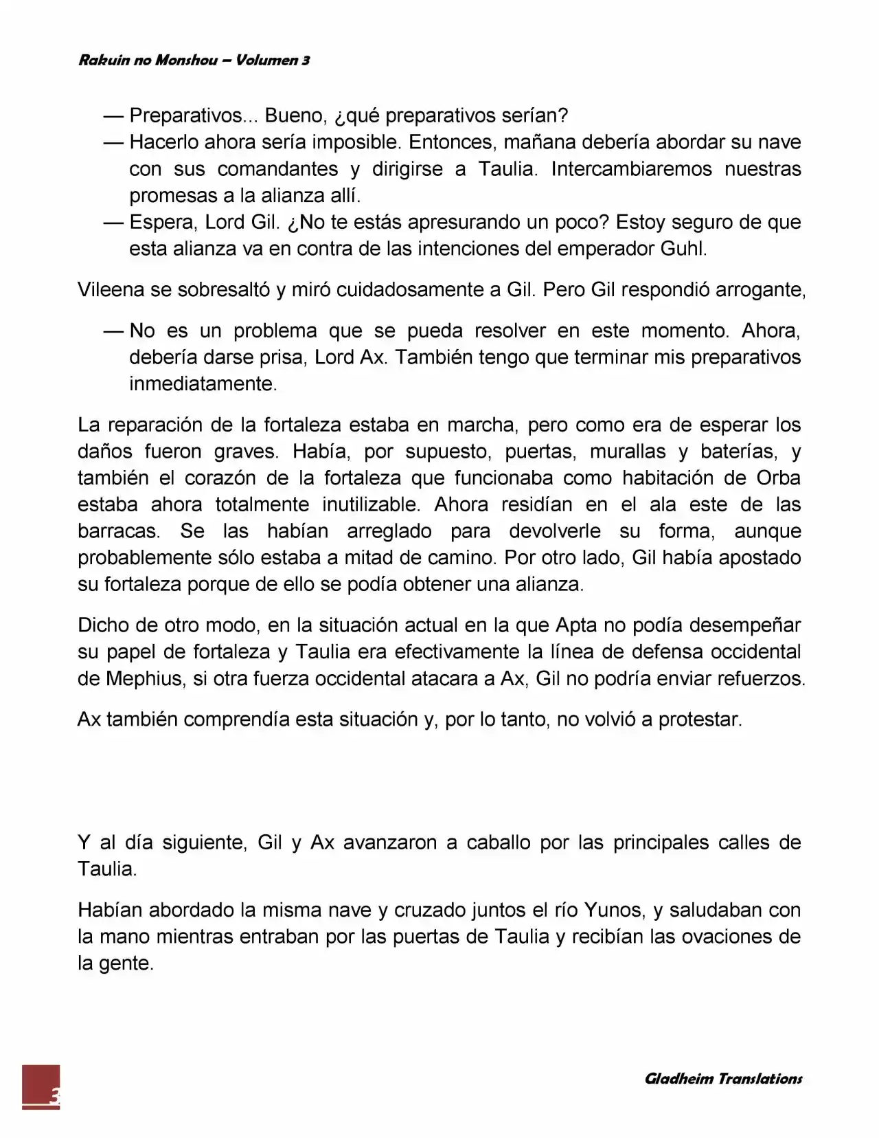 Rakuin No Monshou (Novela) - Capítulo 23 - Página 3 - LectorTMOo