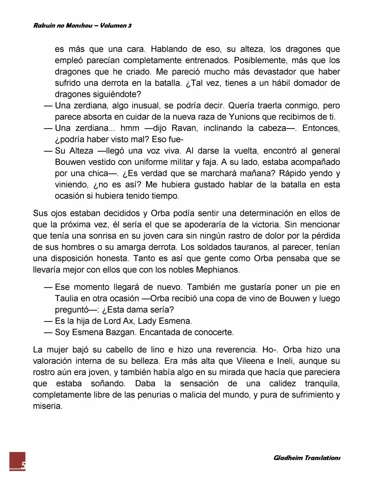 Rakuin No Monshou (Novela) - Capítulo 23 - Página 5 - LectorTMOo