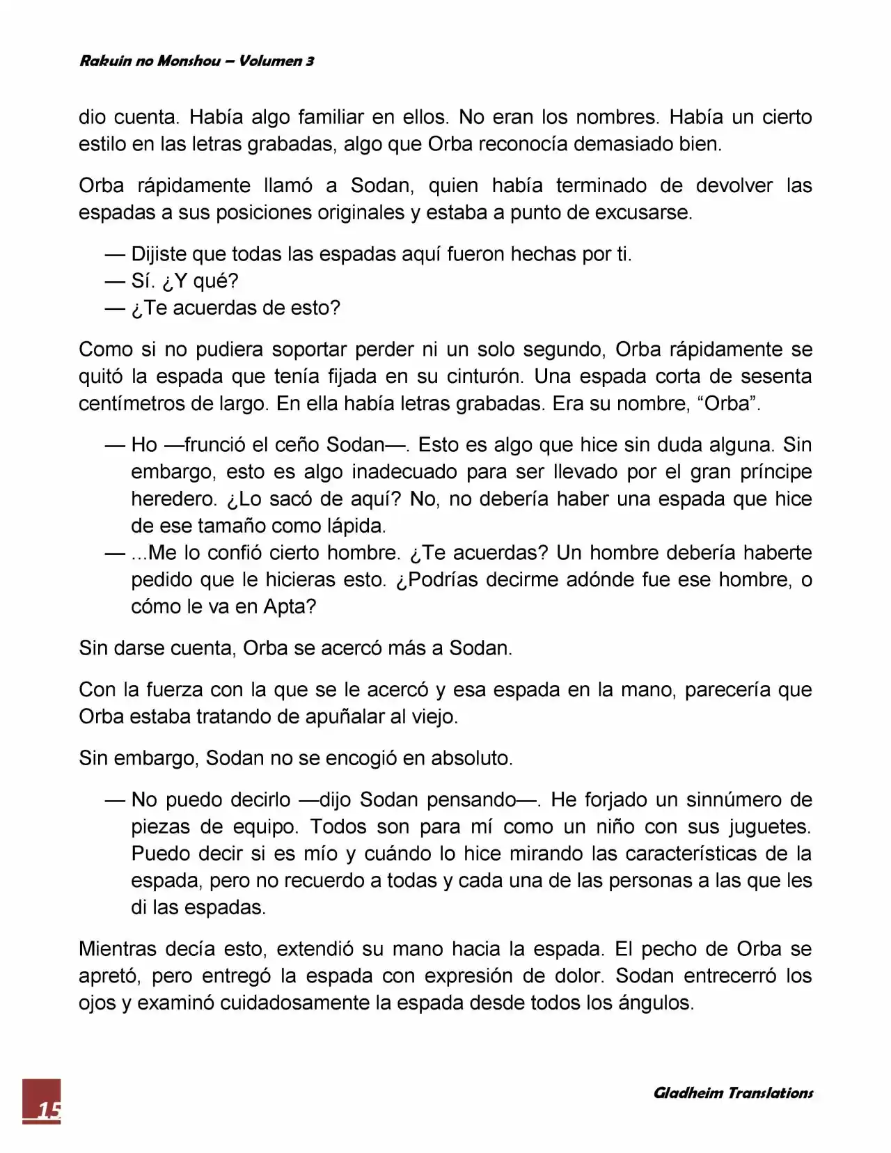 Rakuin No Monshou (Novela) - Capítulo 23 - Página 15 - LectorTMOo