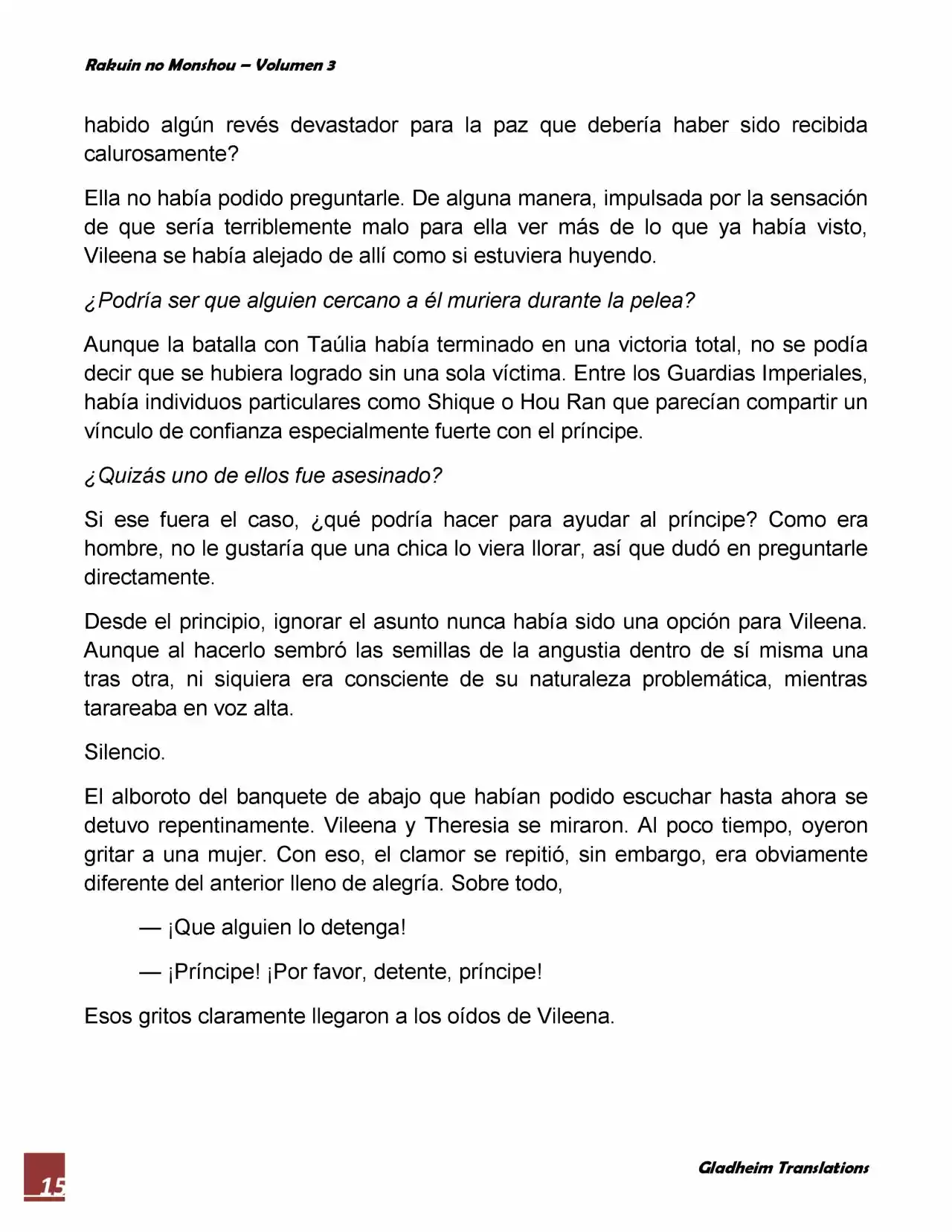 Rakuin No Monshou (Novela) - Capítulo 24 - Página 15 - LectorTMOo