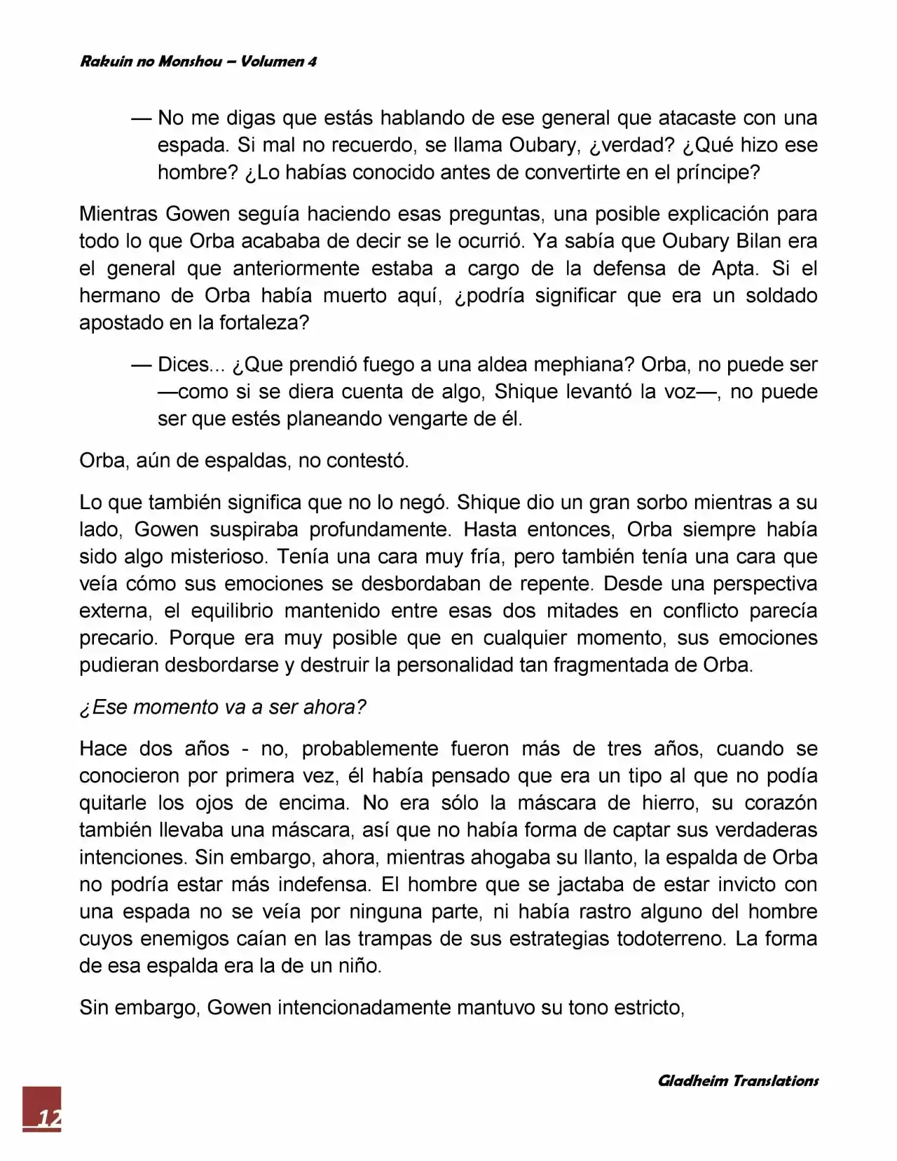 Rakuin No Monshou (Novela) - Capítulo 25 - Página 12 - LectorTMOo