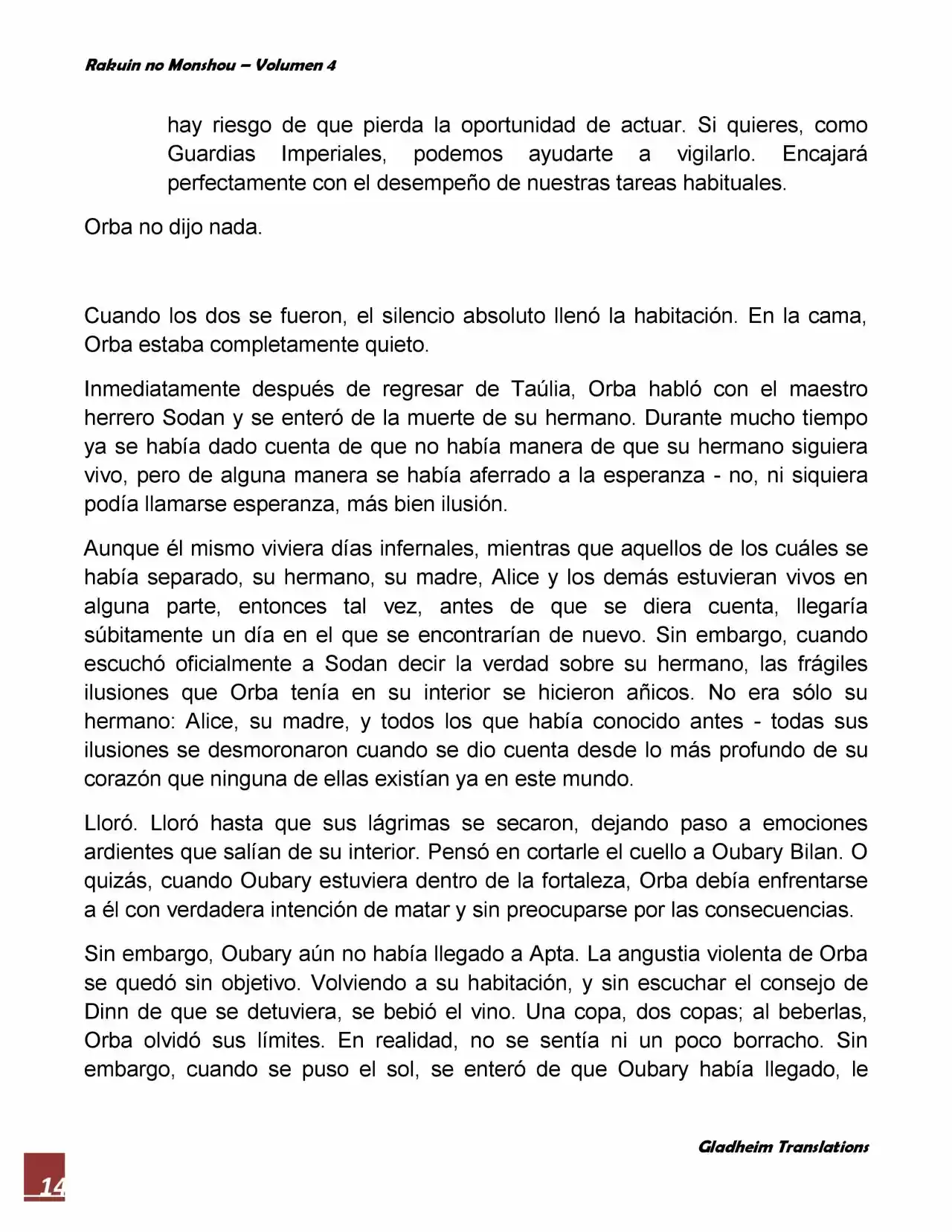 Rakuin No Monshou (Novela) - Capítulo 25 - Página 14 - LectorTMOo