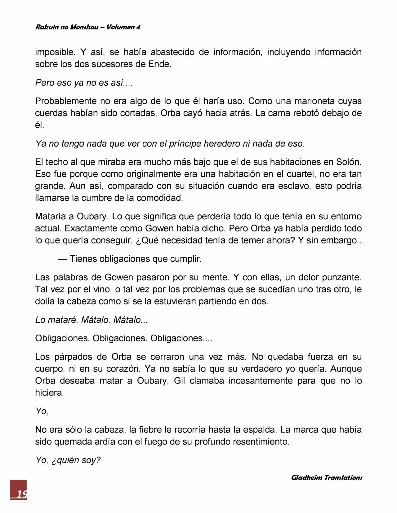 Rakuin No Monshou (Novela) - Capítulo 25 - Página 19 - LectorTMOo