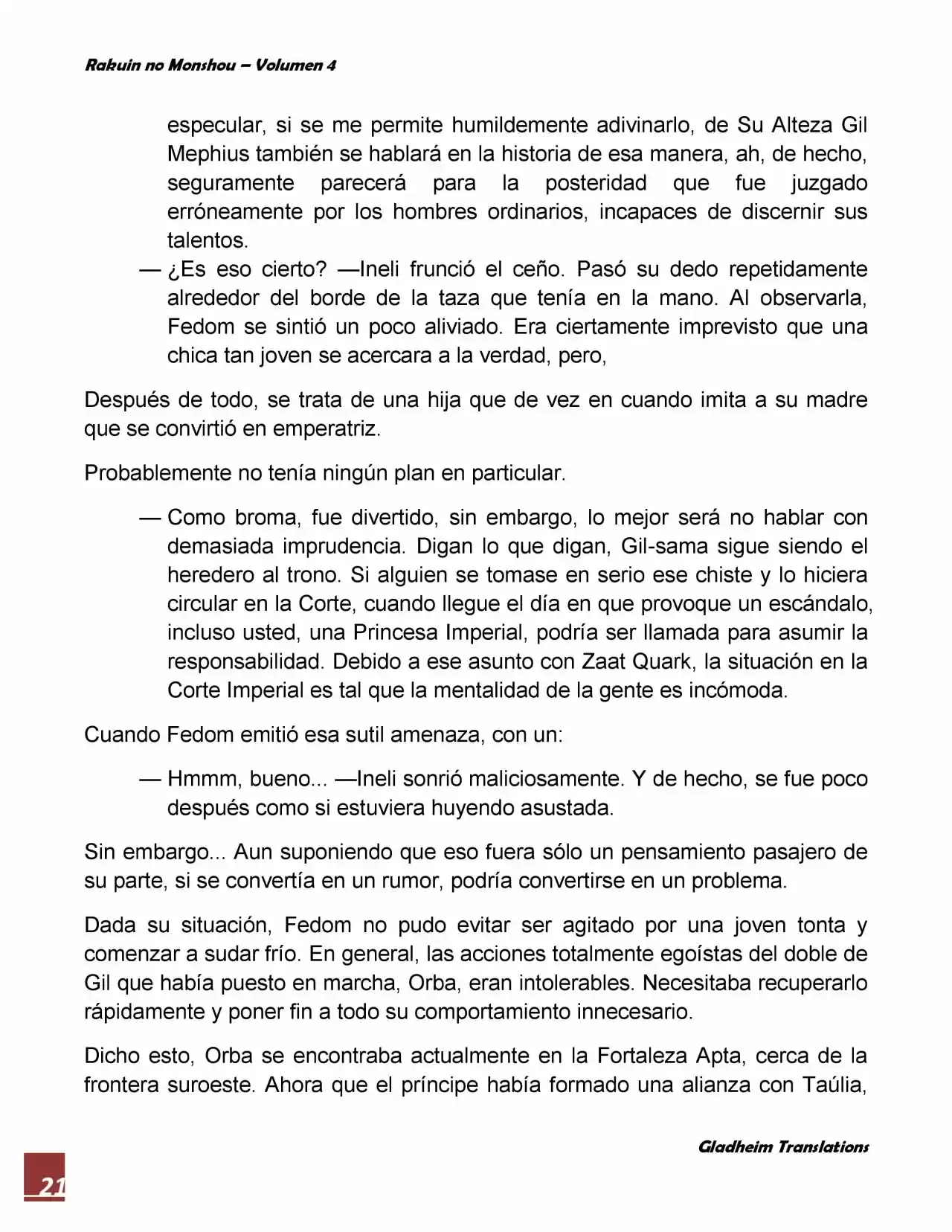 Rakuin No Monshou (Novela) - Capítulo 25 - Página 21 - LectorTMOo