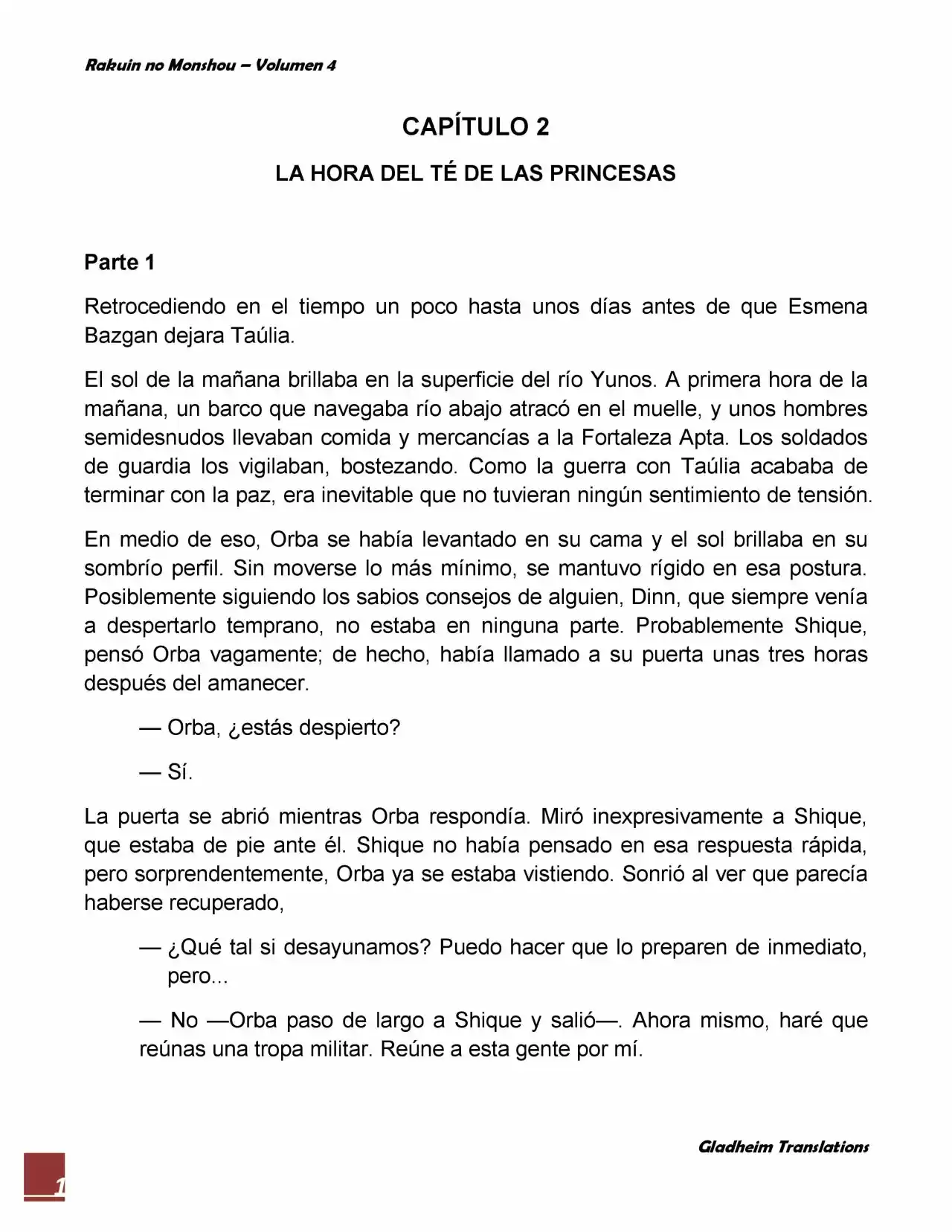 Rakuin No Monshou (Novela) - Capítulo 26 - Página 1 - LectorTMOo