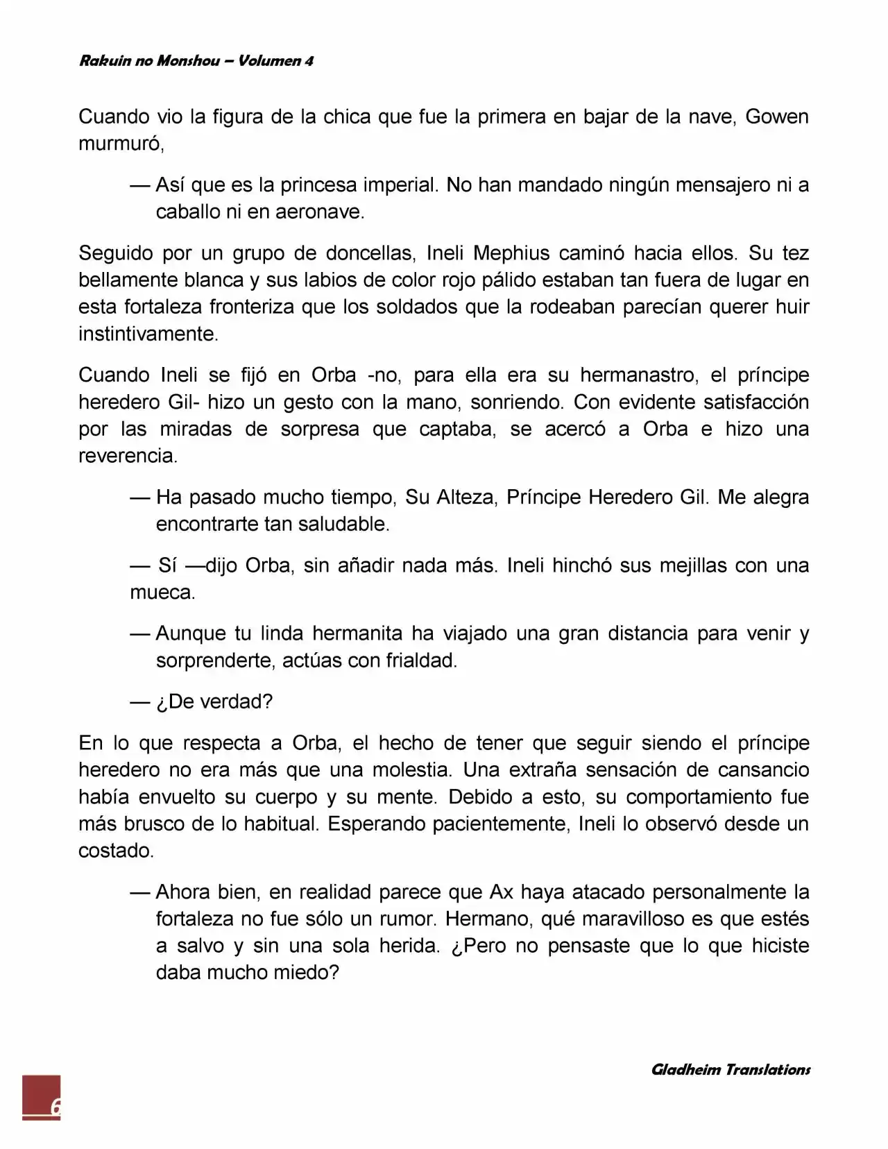 Rakuin No Monshou (Novela) - Capítulo 26 - Página 6 - LectorTMOo