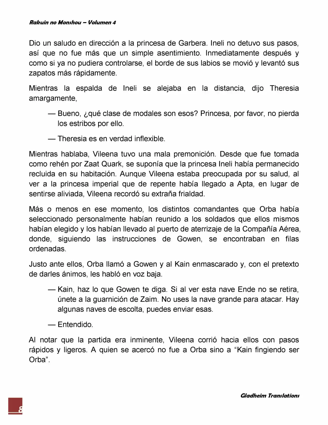 Rakuin No Monshou (Novela) - Capítulo 26 - Página 8 - LectorTMOo