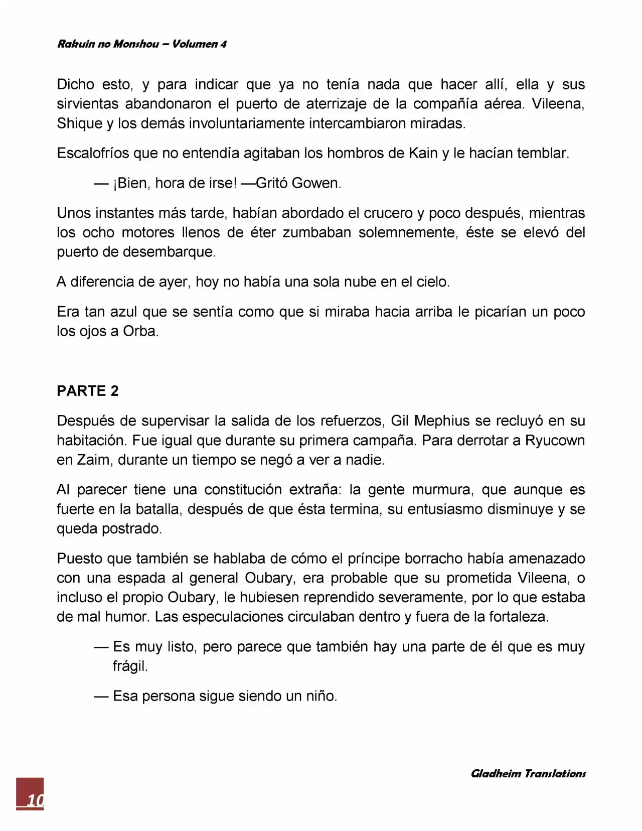 Rakuin No Monshou (Novela) - Capítulo 26 - Página 10 - LectorTMOo