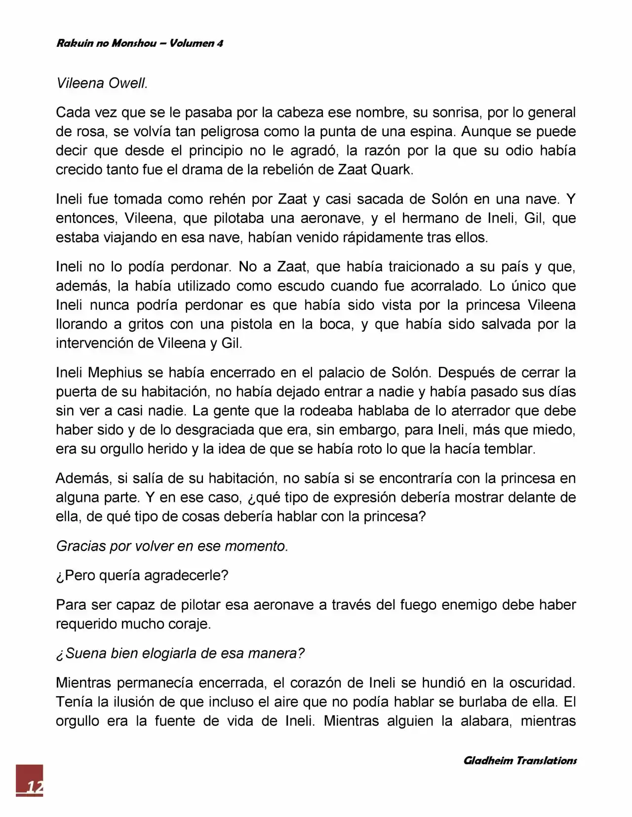 Rakuin No Monshou (Novela) - Capítulo 26 - Página 12 - LectorTMOo