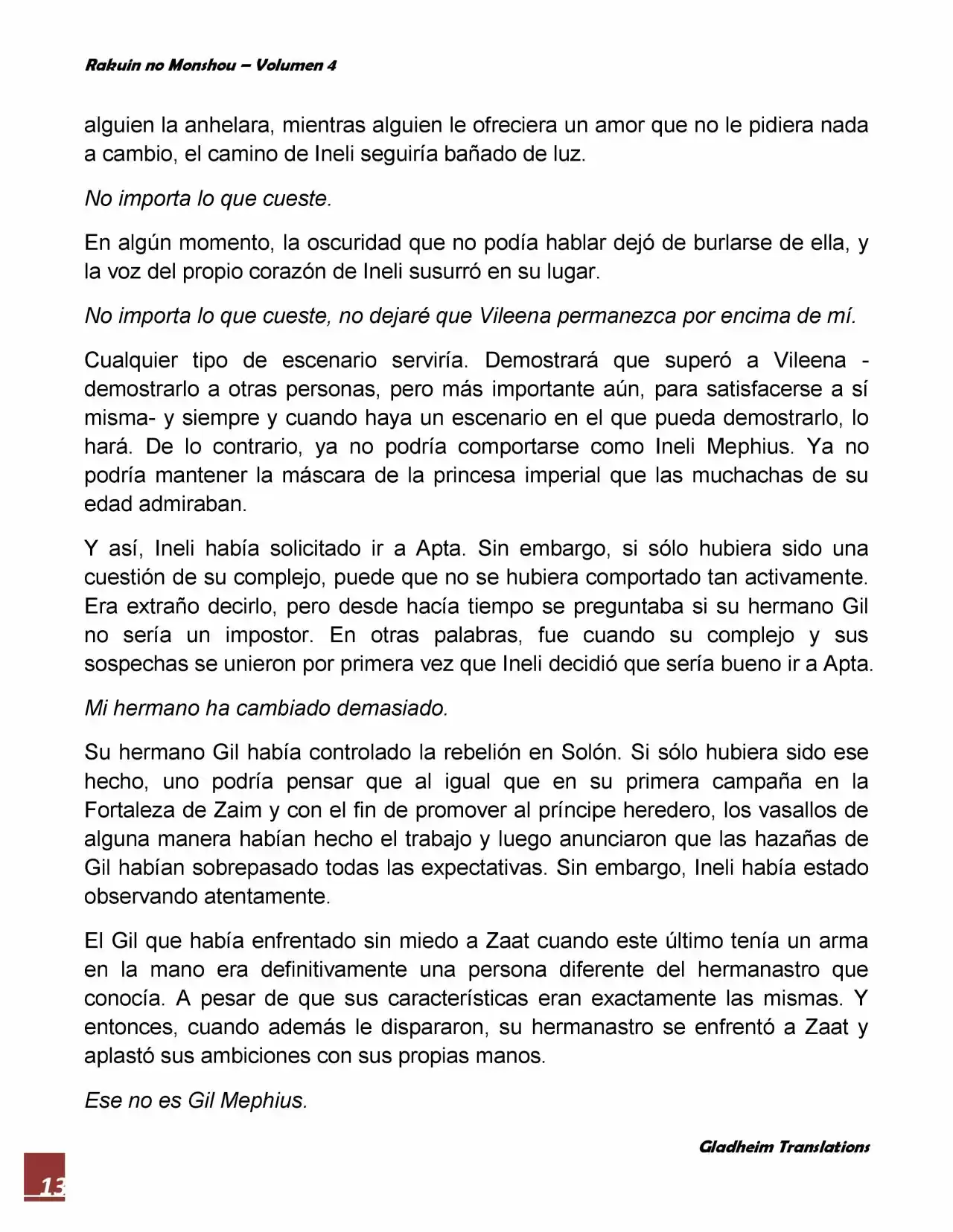 Rakuin No Monshou (Novela) - Capítulo 26 - Página 13 - LectorTMOo