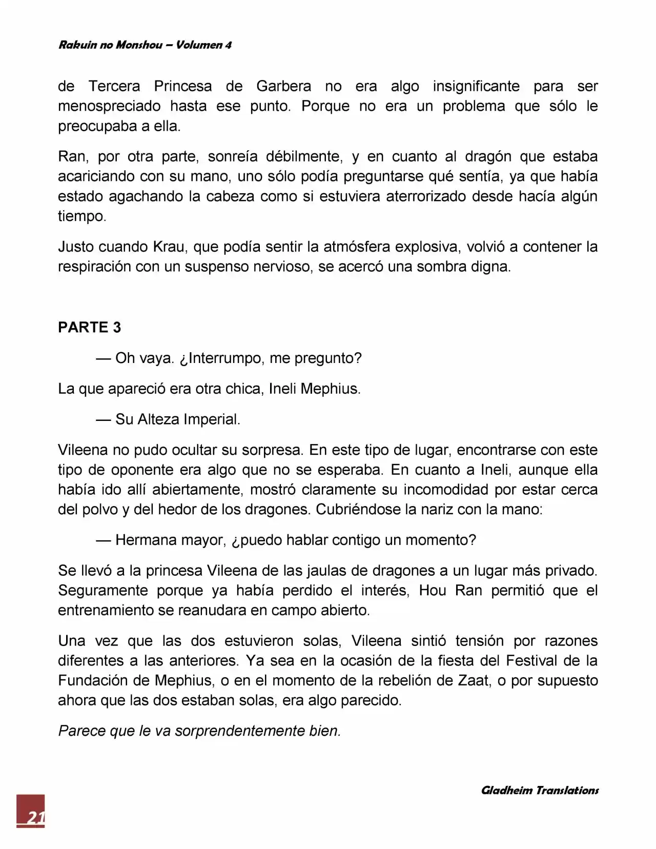 Rakuin No Monshou (Novela) - Capítulo 26 - Página 21 - LectorTMOo
