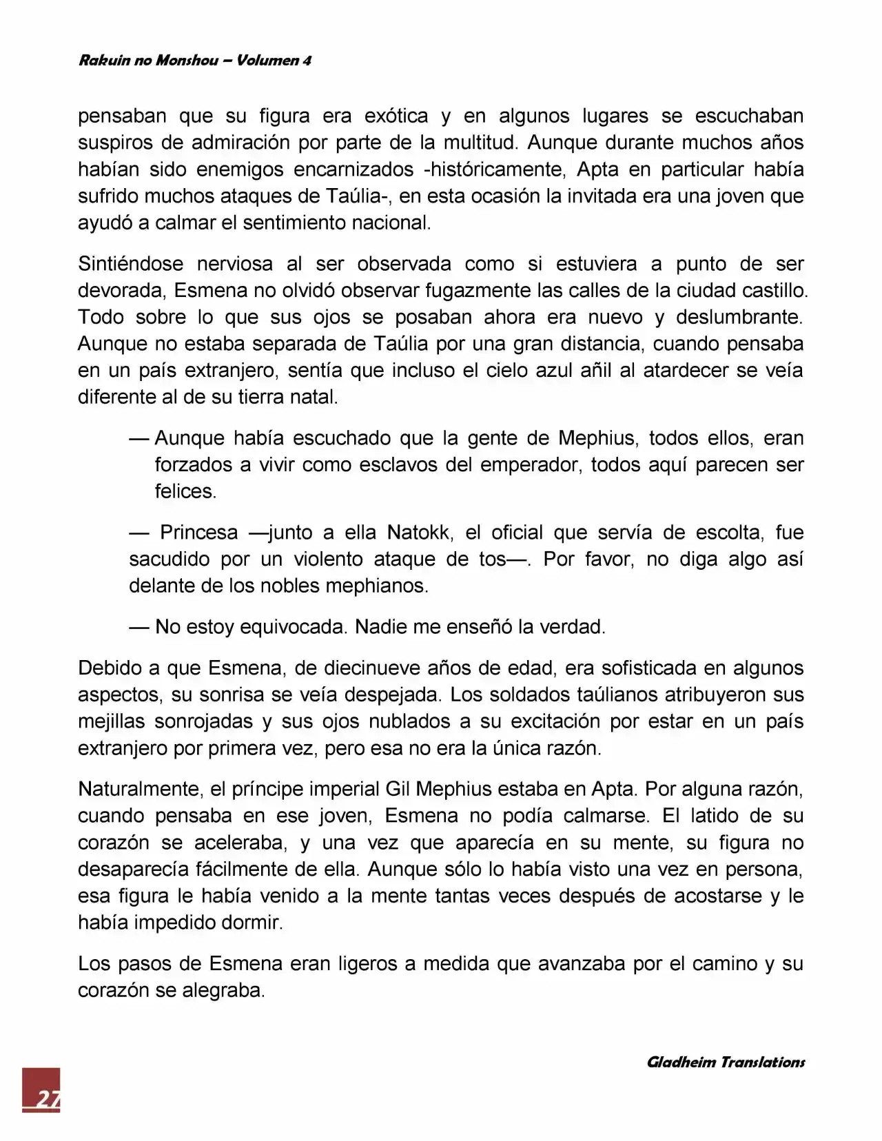 Rakuin No Monshou (Novela) - Capítulo 26 - Página 27 - LectorTMOo