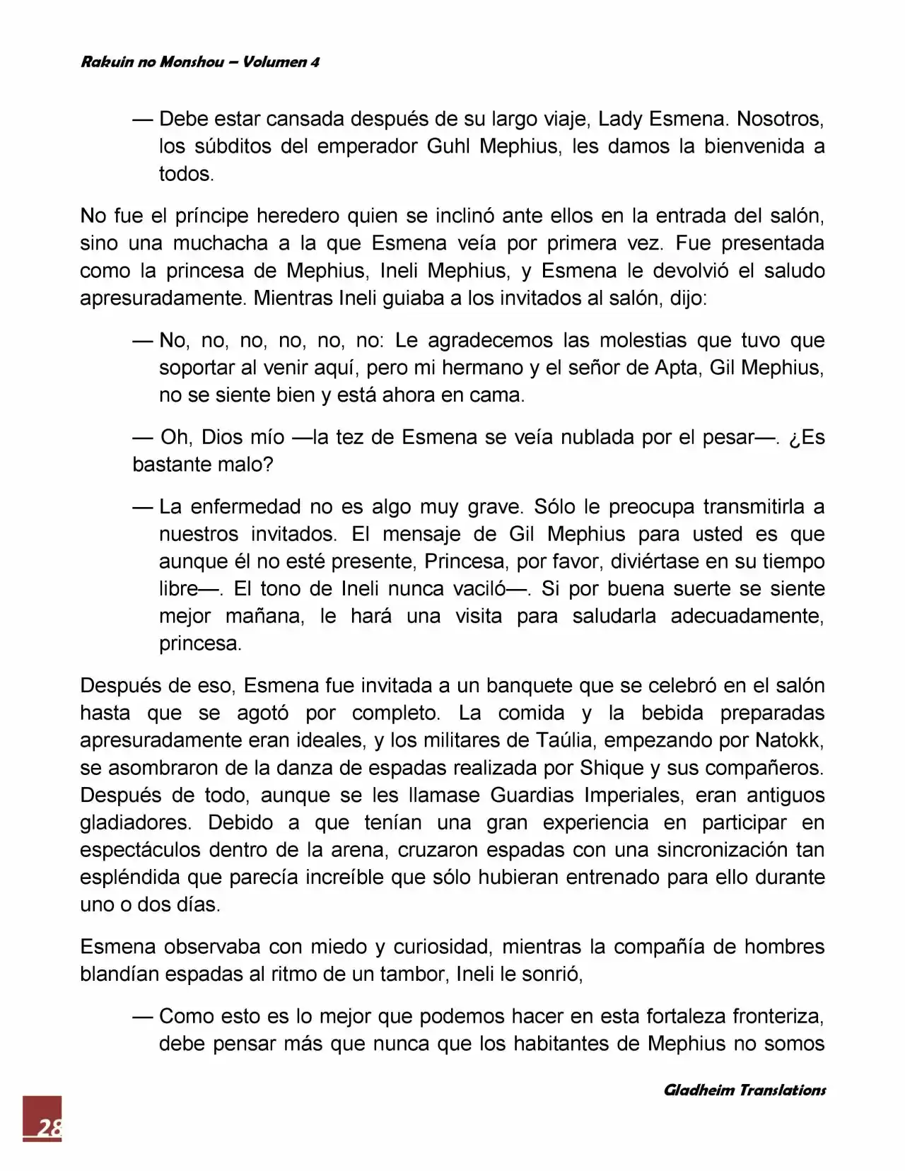 Rakuin No Monshou (Novela) - Capítulo 26 - Página 28 - LectorTMOo