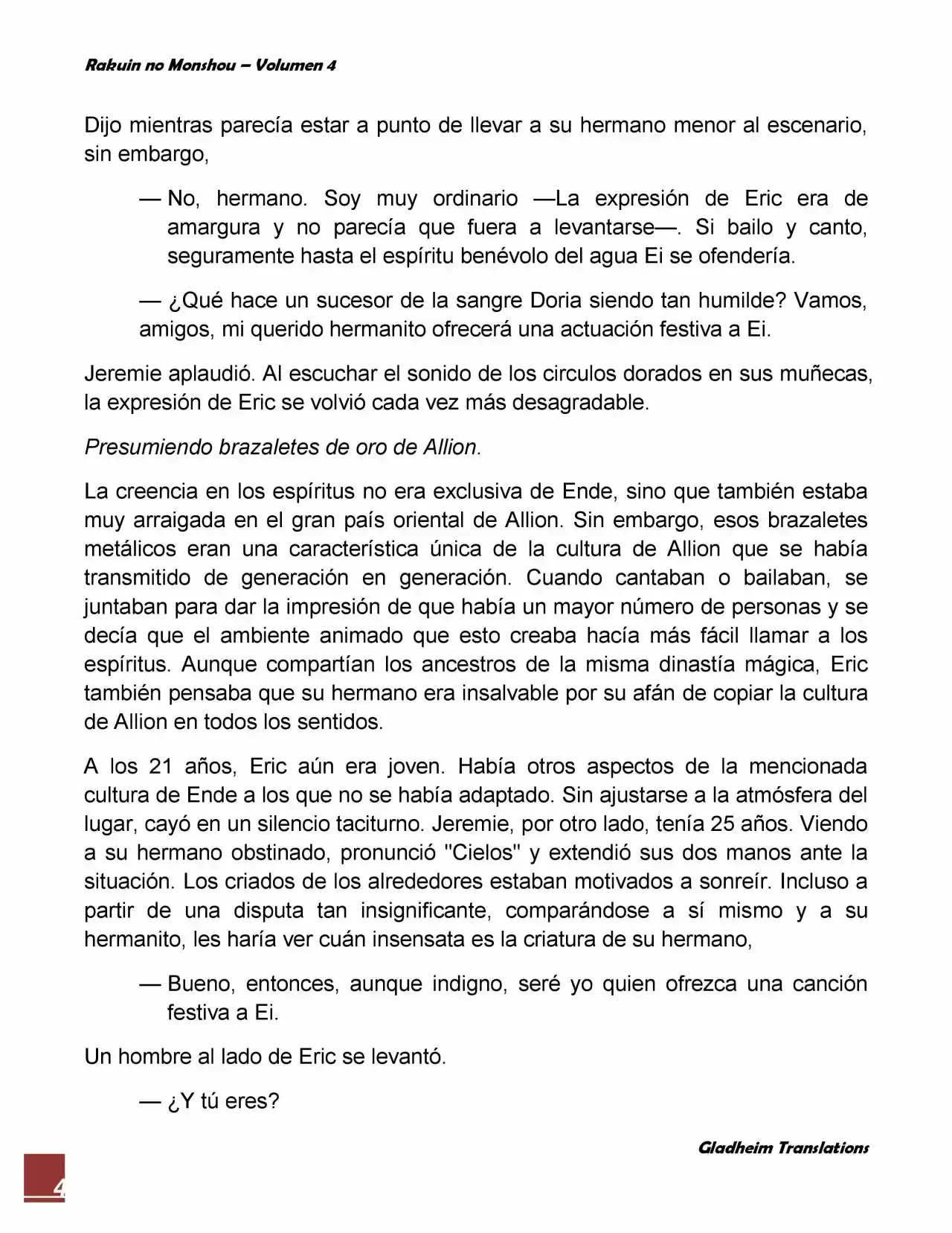Rakuin No Monshou (Novela) - Capítulo 27 - Página 4 - LectorTMOo