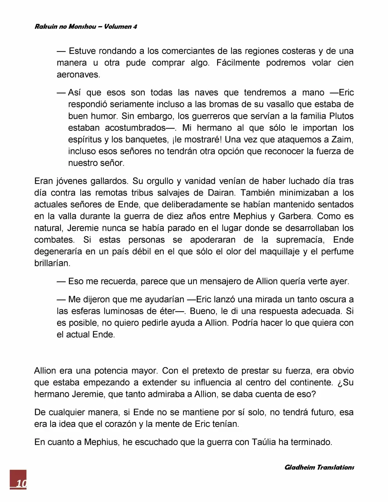 Rakuin No Monshou (Novela) - Capítulo 27 - Página 10 - LectorTMOo