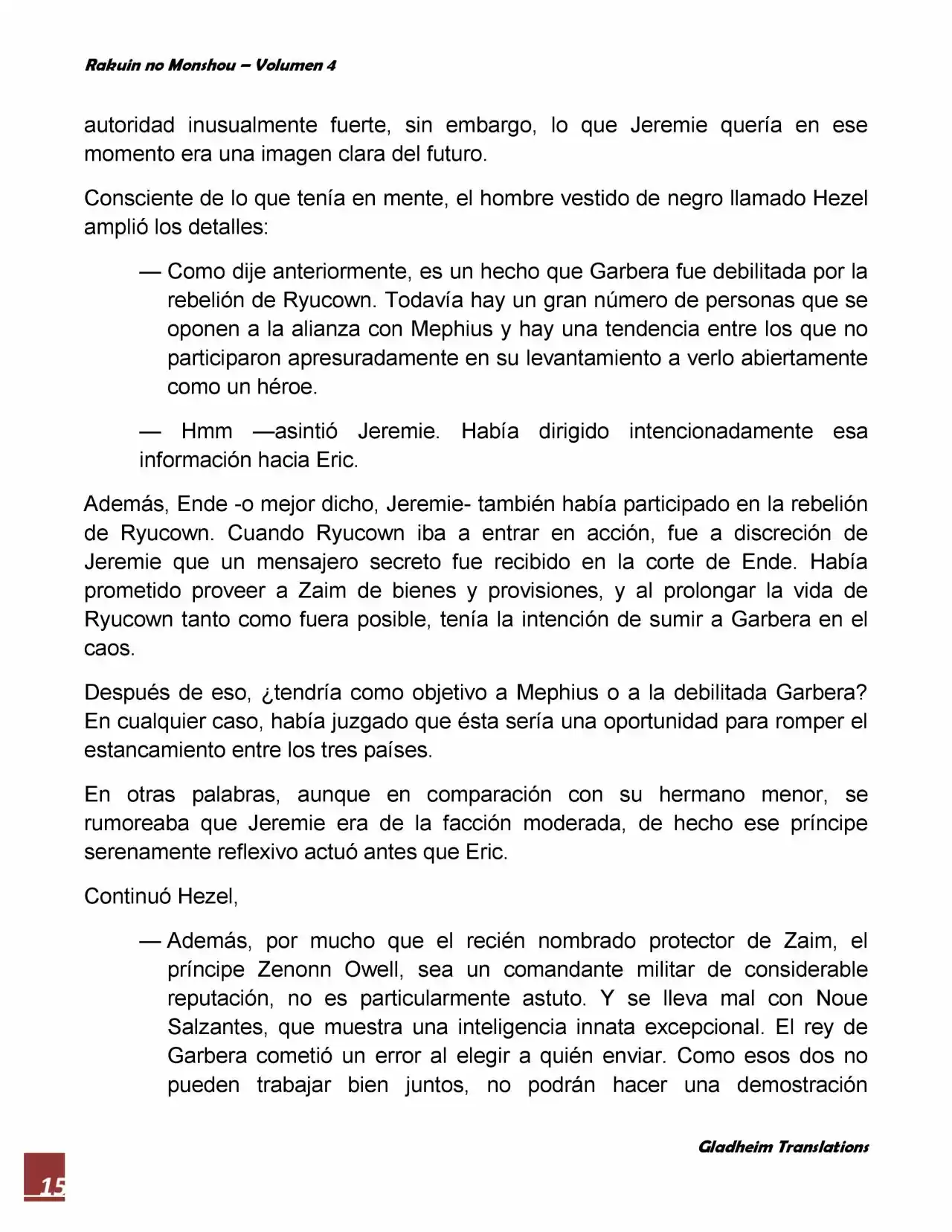 Rakuin No Monshou (Novela) - Capítulo 27 - Página 15 - LectorTMOo