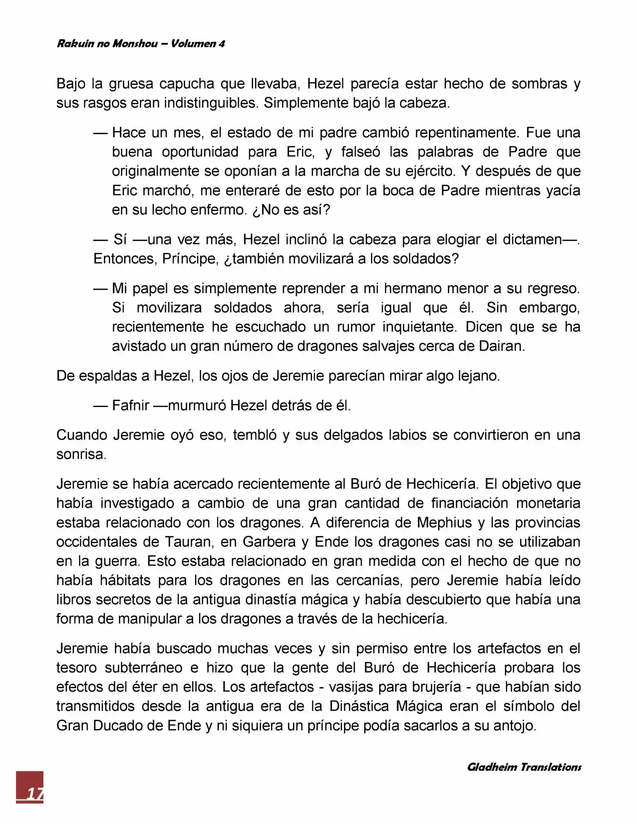 Rakuin No Monshou (Novela) - Capítulo 27 - Página 17 - LectorTMOo