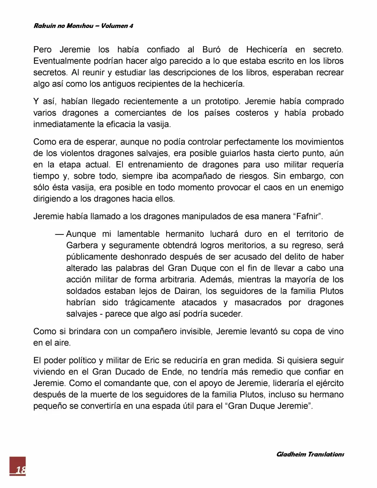 Rakuin No Monshou (Novela) - Capítulo 27 - Página 18 - LectorTMOo