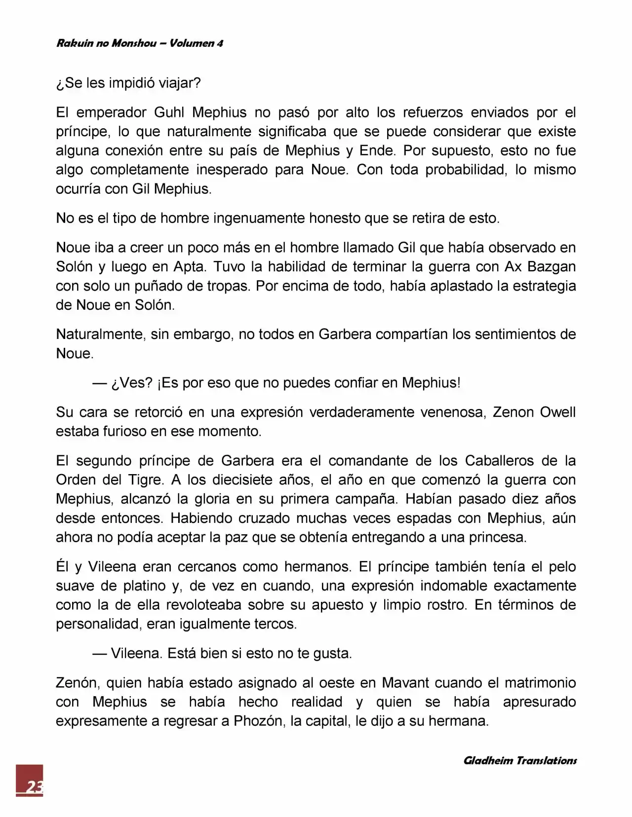 Rakuin No Monshou (Novela) - Capítulo 27 - Página 23 - LectorTMOo