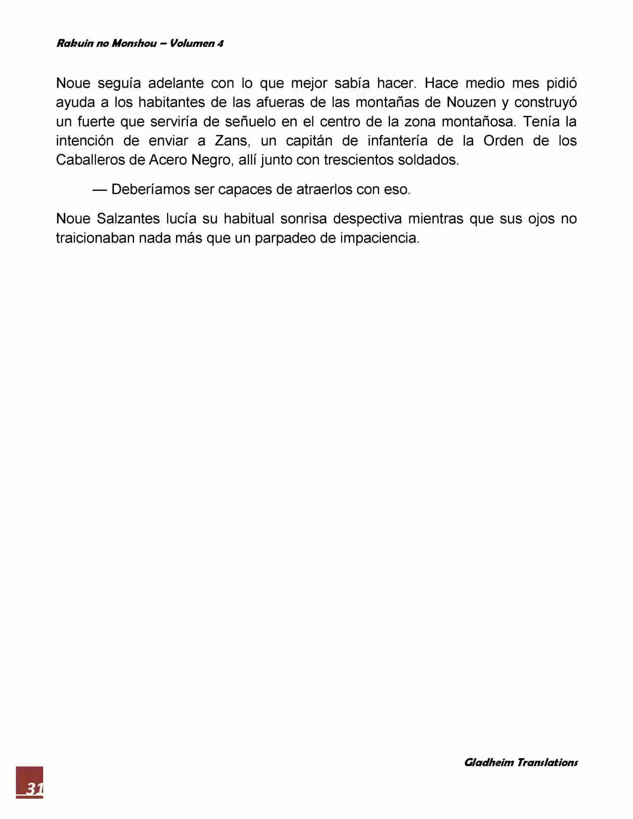 Rakuin No Monshou (Novela) - Capítulo 27 - Página 31 - LectorTMOo
