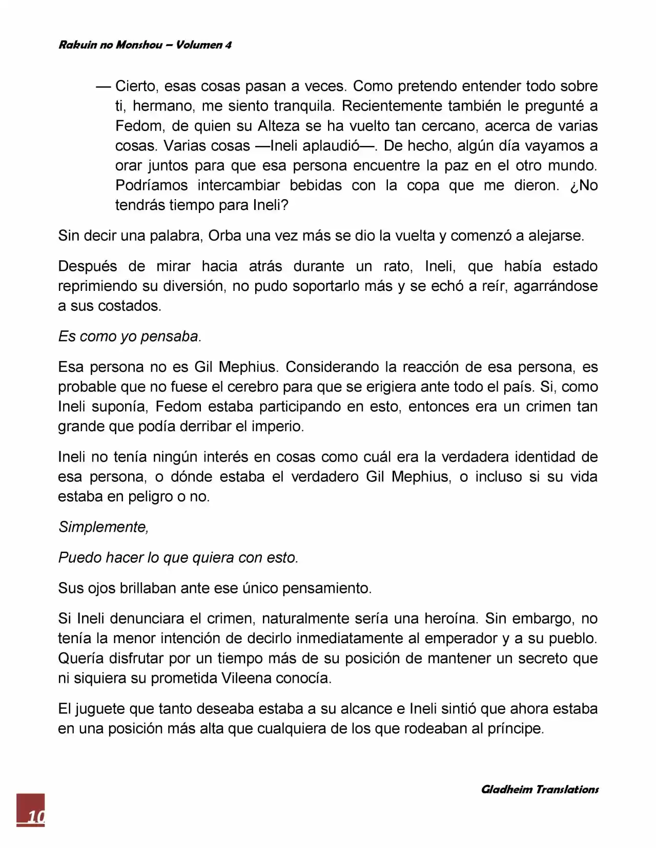 Rakuin No Monshou (Novela) - Capítulo 28 - Página 10 - LectorTMOo