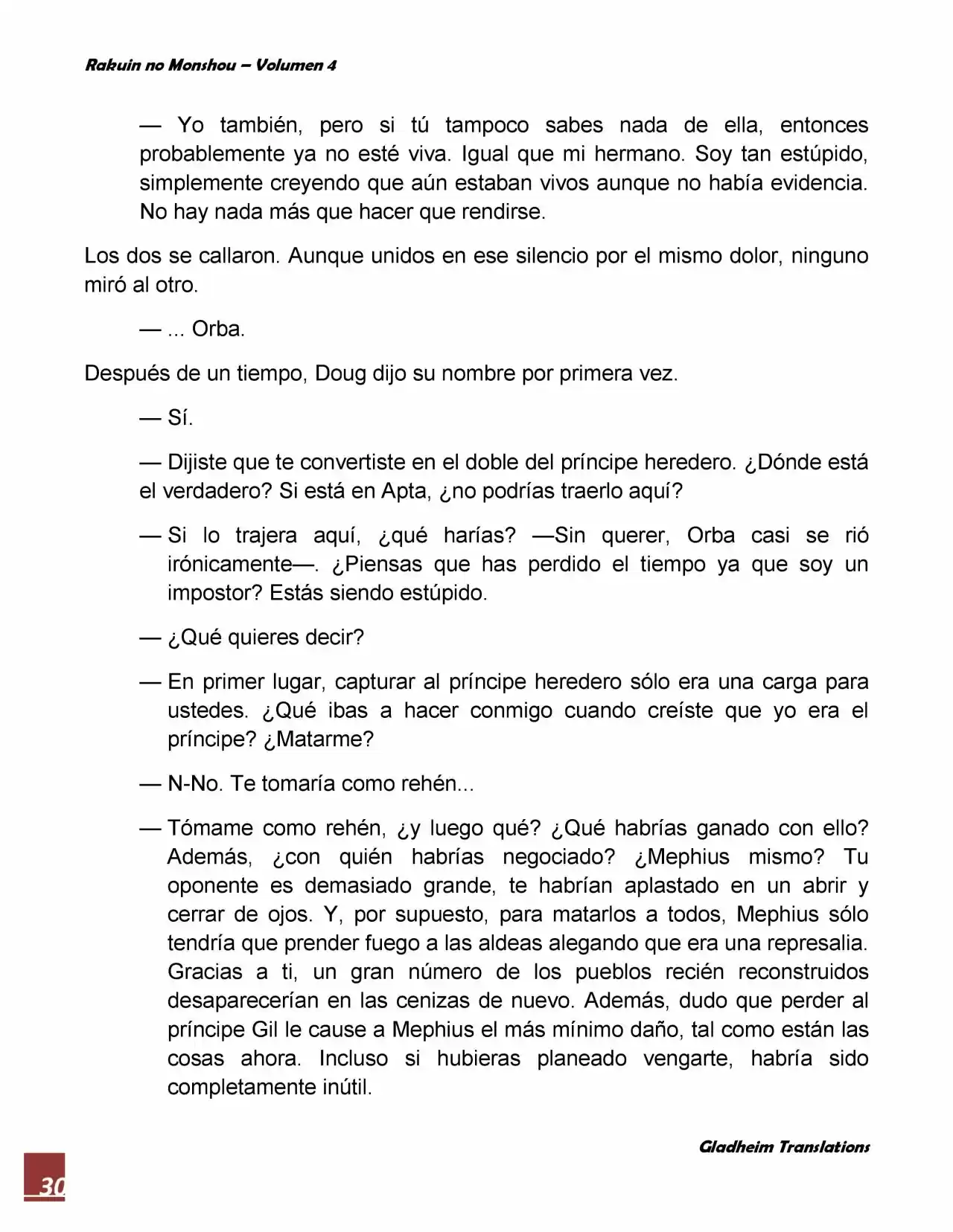 Rakuin No Monshou (Novela) - Capítulo 28 - Página 30 - LectorTMOo