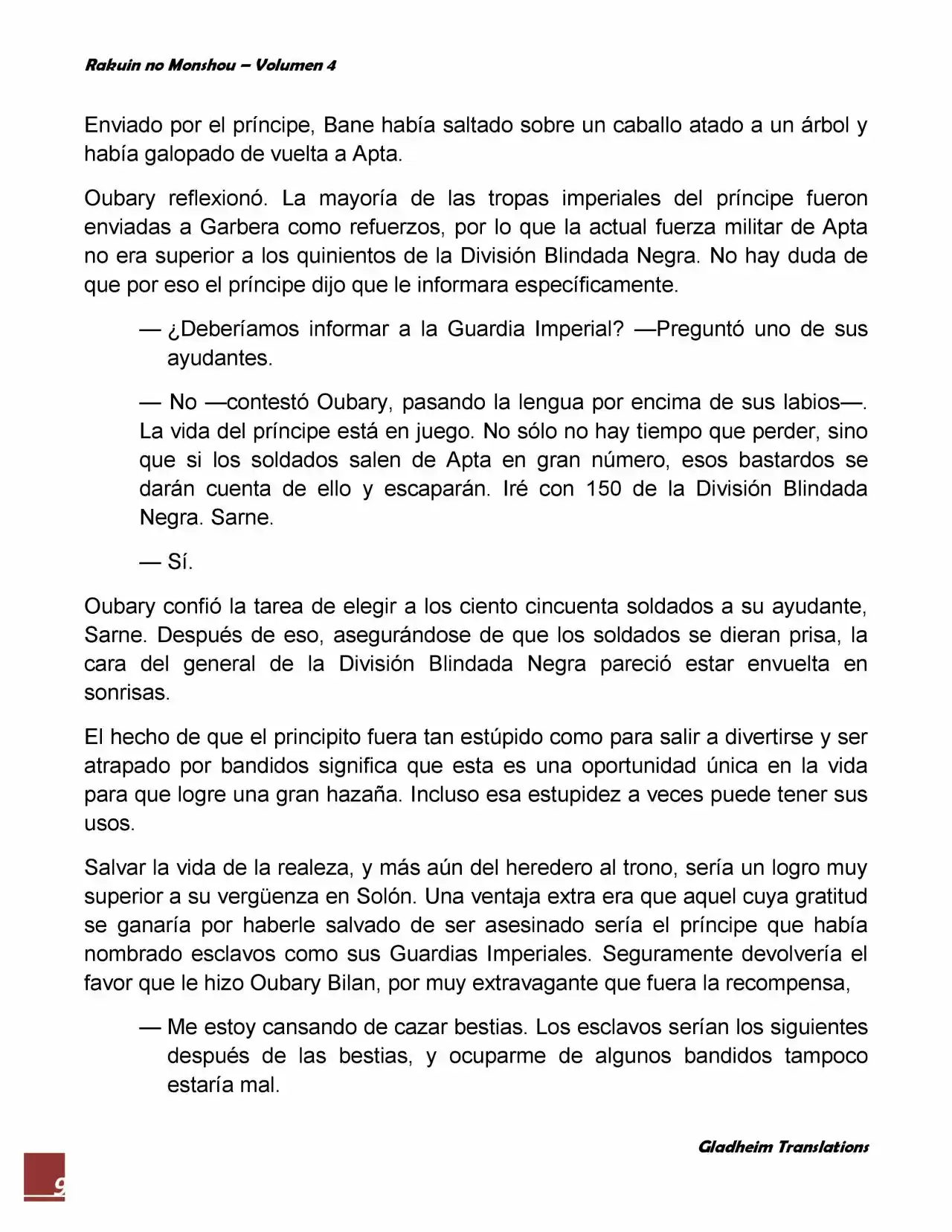 Rakuin No Monshou (Novela) - Capítulo 29 - Página 9 - LectorTMOo