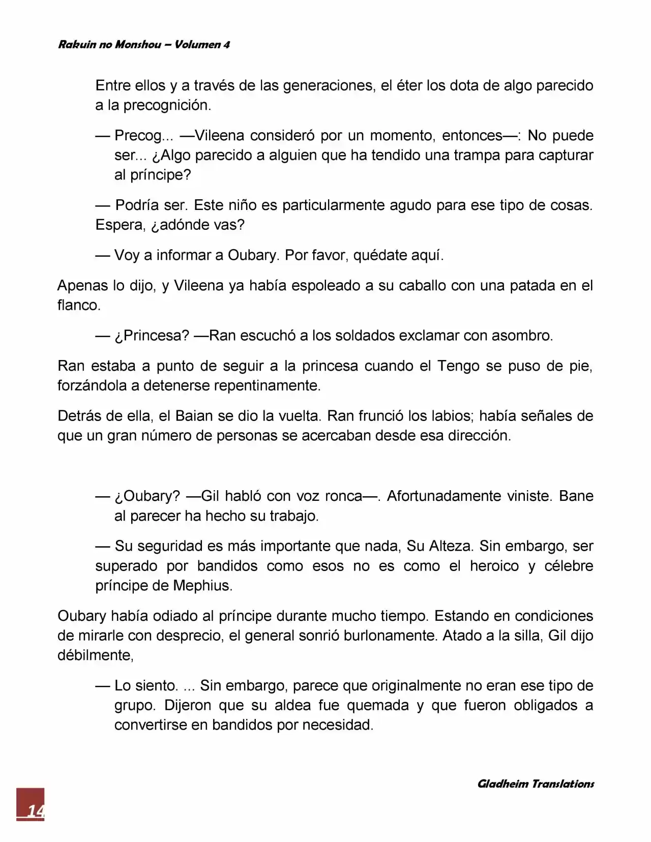 Rakuin No Monshou (Novela) - Capítulo 29 - Página 14 - LectorTMOo