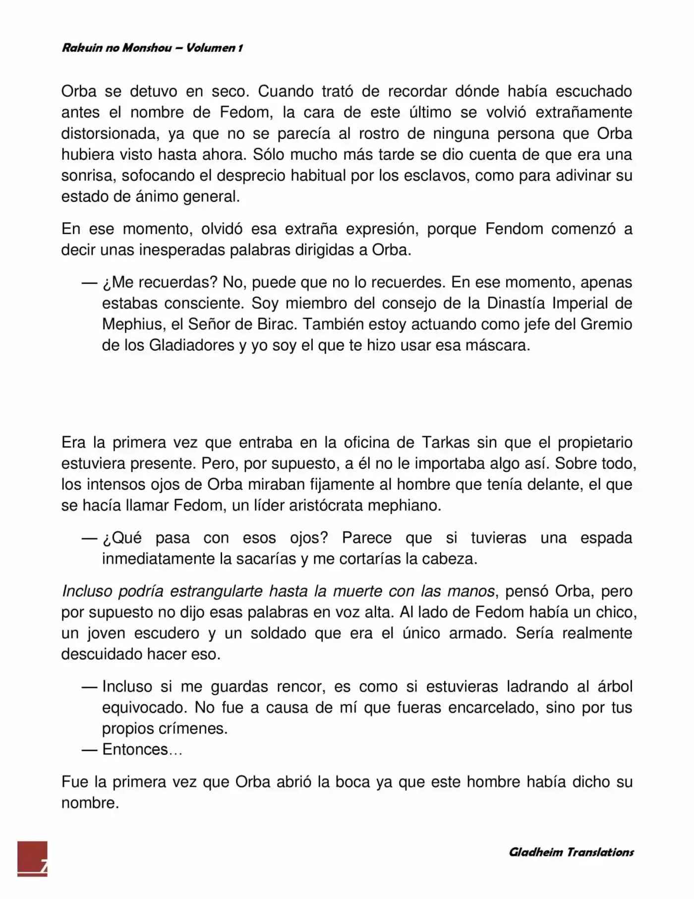 Rakuin No Monshou (Novela) - Capítulo 3 - Página 7 - LectorTMOo