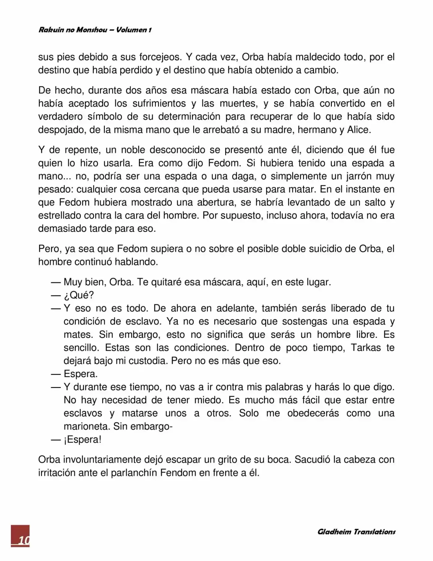 Rakuin No Monshou (Novela) - Capítulo 3 - Página 10 - LectorTMOo