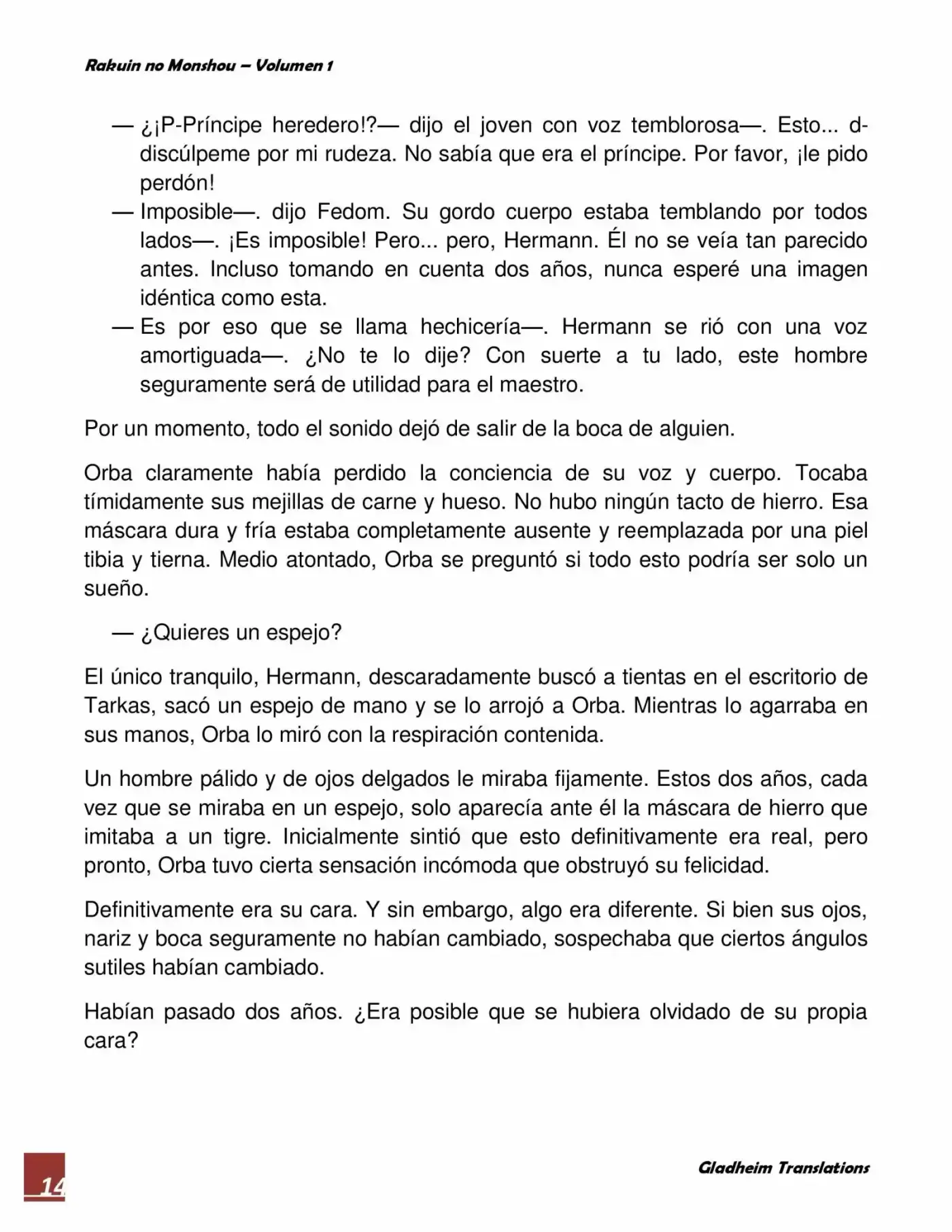 Rakuin No Monshou (Novela) - Capítulo 3 - Página 14 - LectorTMOo