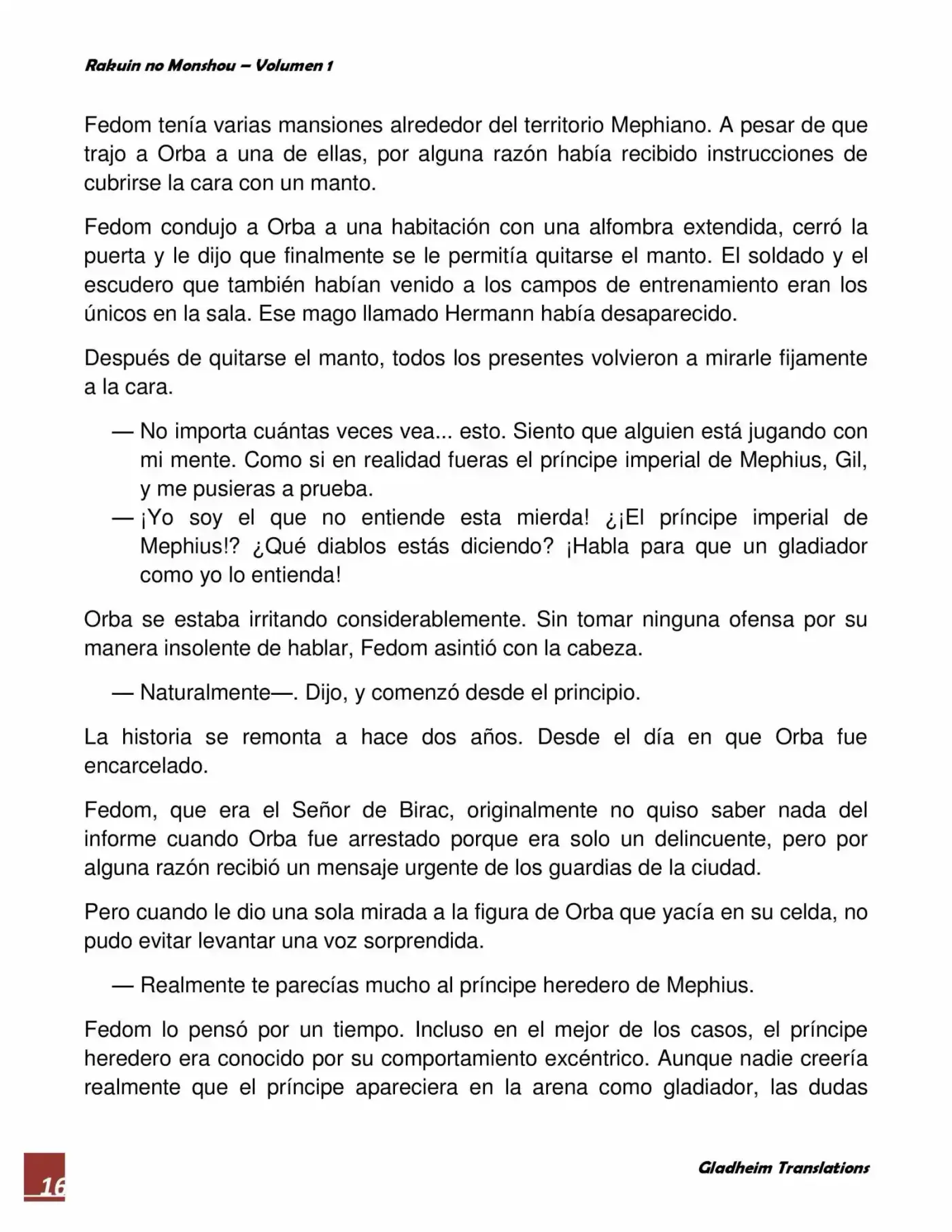 Rakuin No Monshou (Novela) - Capítulo 3 - Página 16 - LectorTMOo