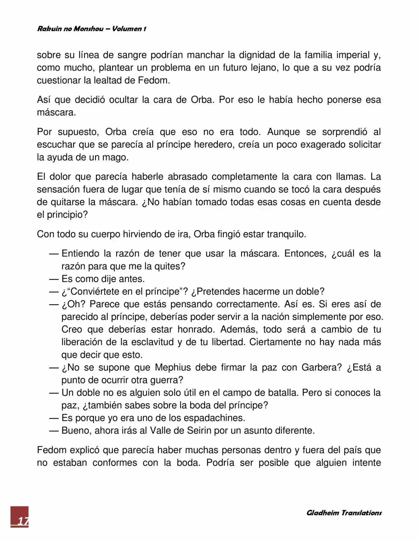 Rakuin No Monshou (Novela) - Capítulo 3 - Página 17 - LectorTMOo